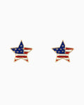 Americana Pride Star Stud Earrings
