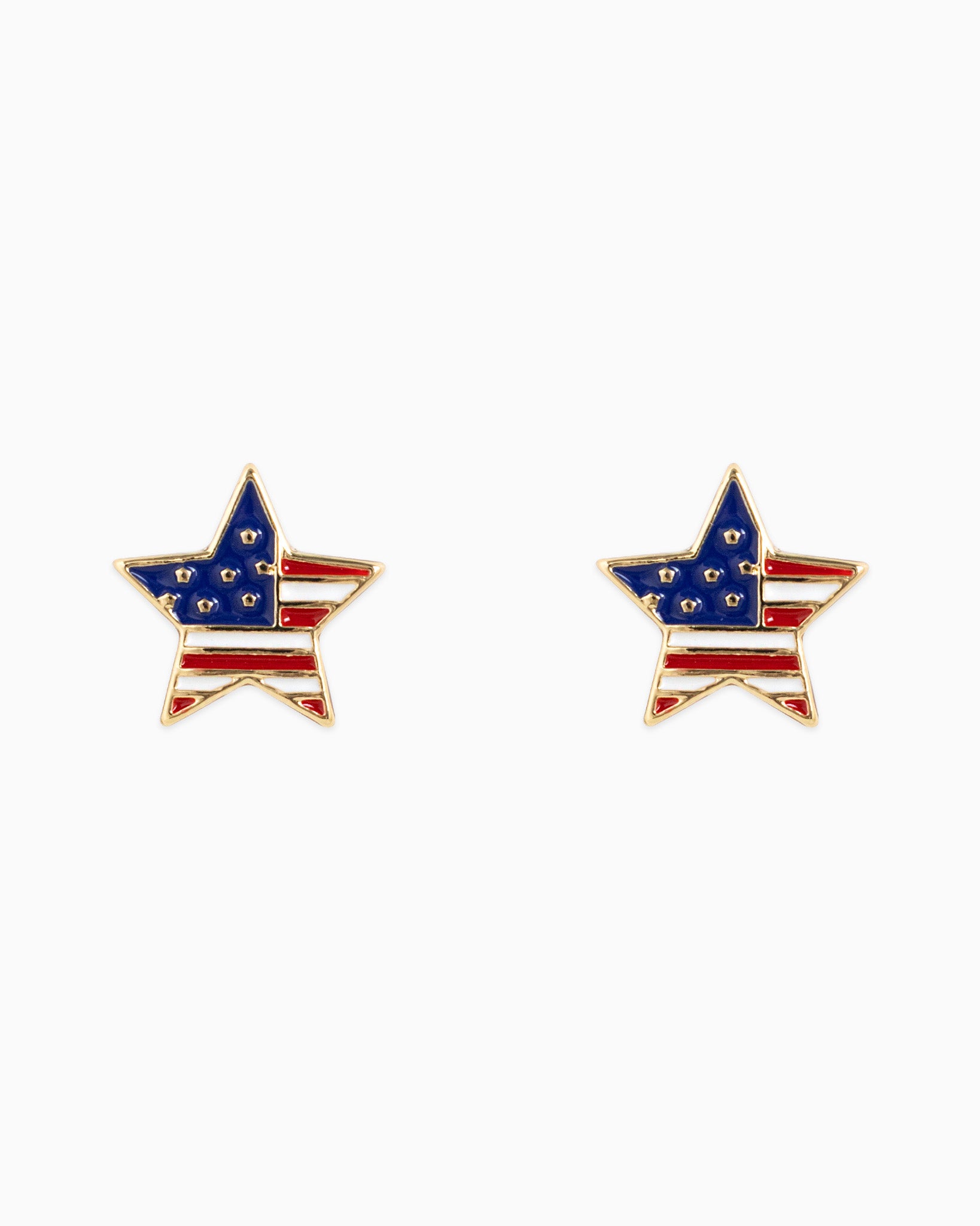 Americana Pride Star Stud Earrings