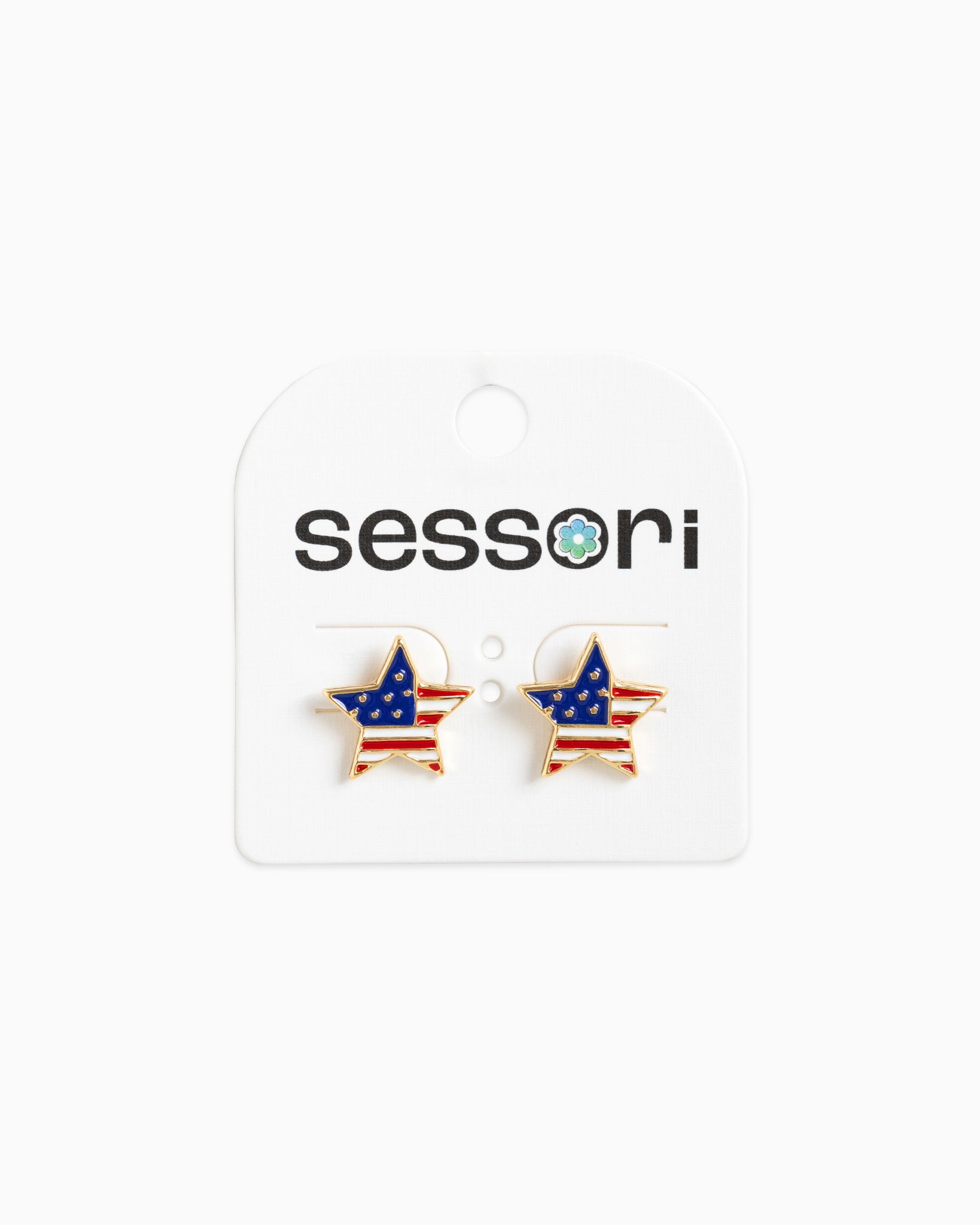 Americana Pride Star Stud Earrings