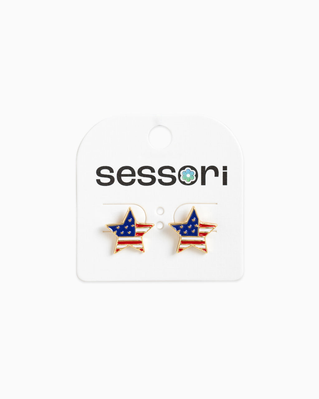 Americana Pride Star Stud Earrings