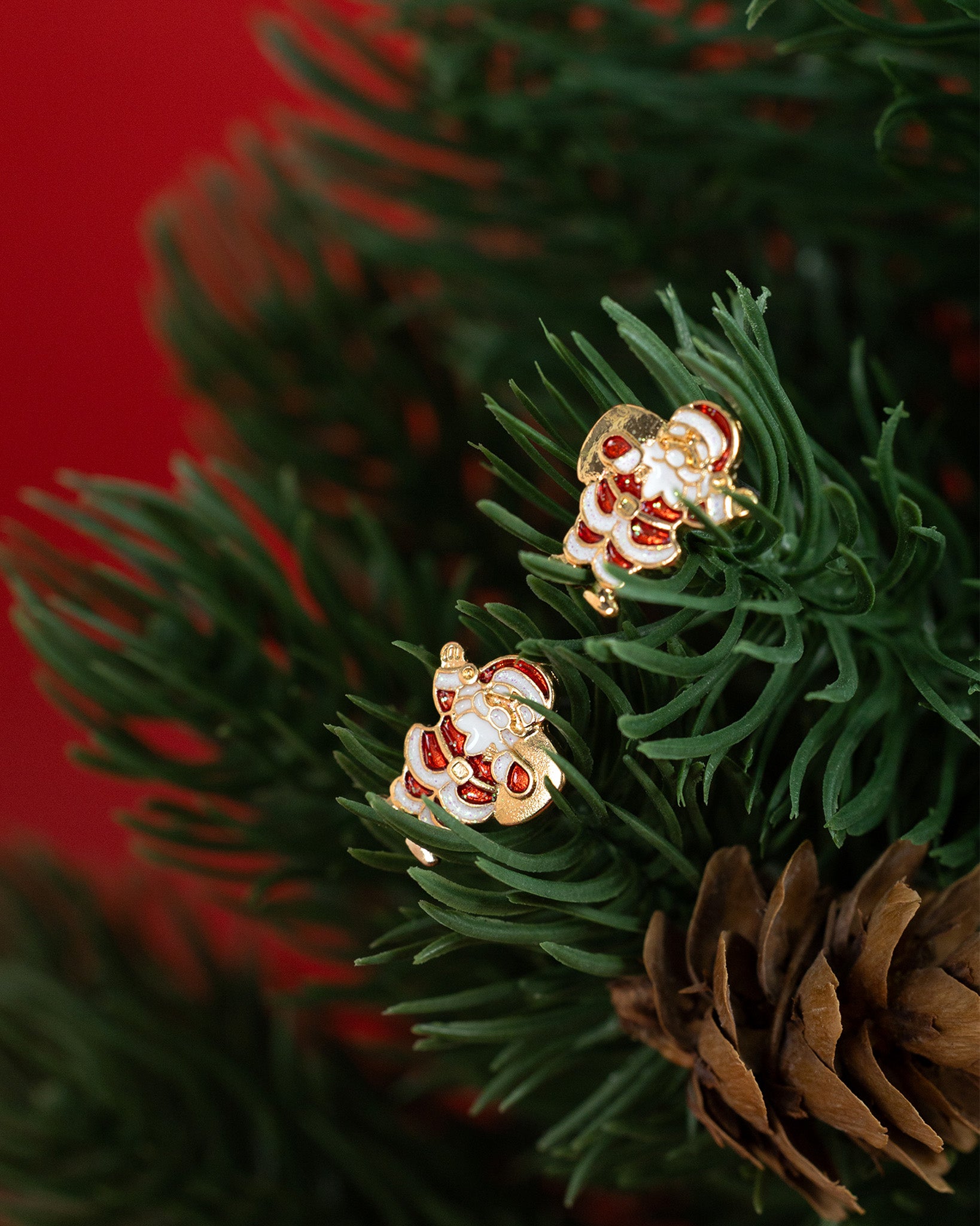 Jolly Santa Claus Stud Earrings