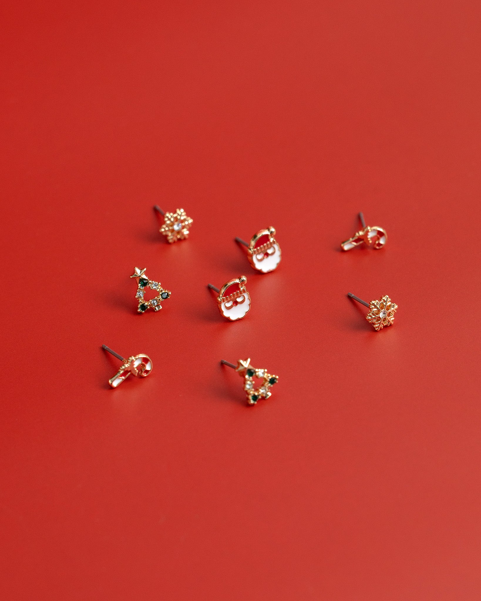 Christmas Gift Stud Earrings Set of 4