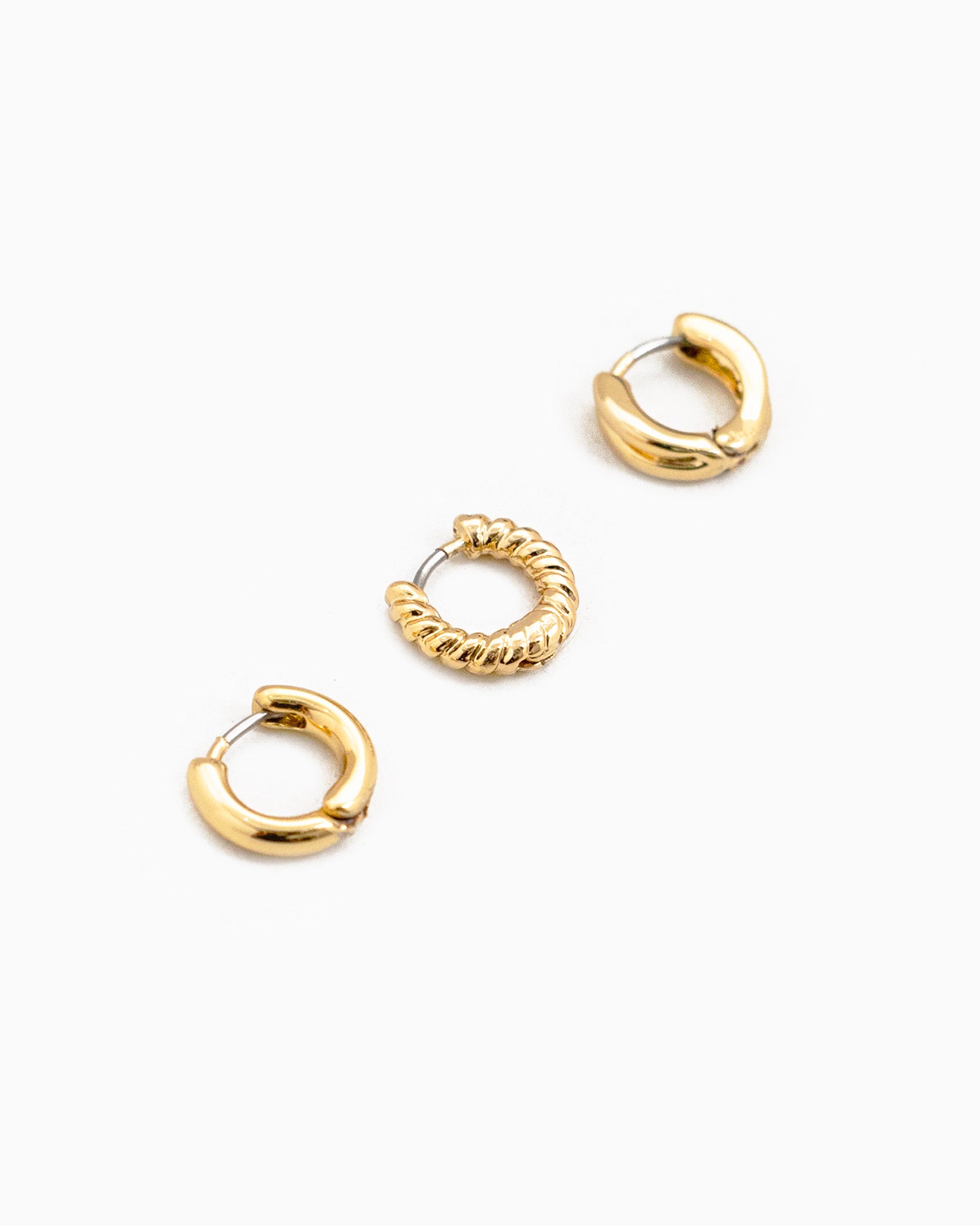 Micro Mini Huggie Hoop Earring Set of 3