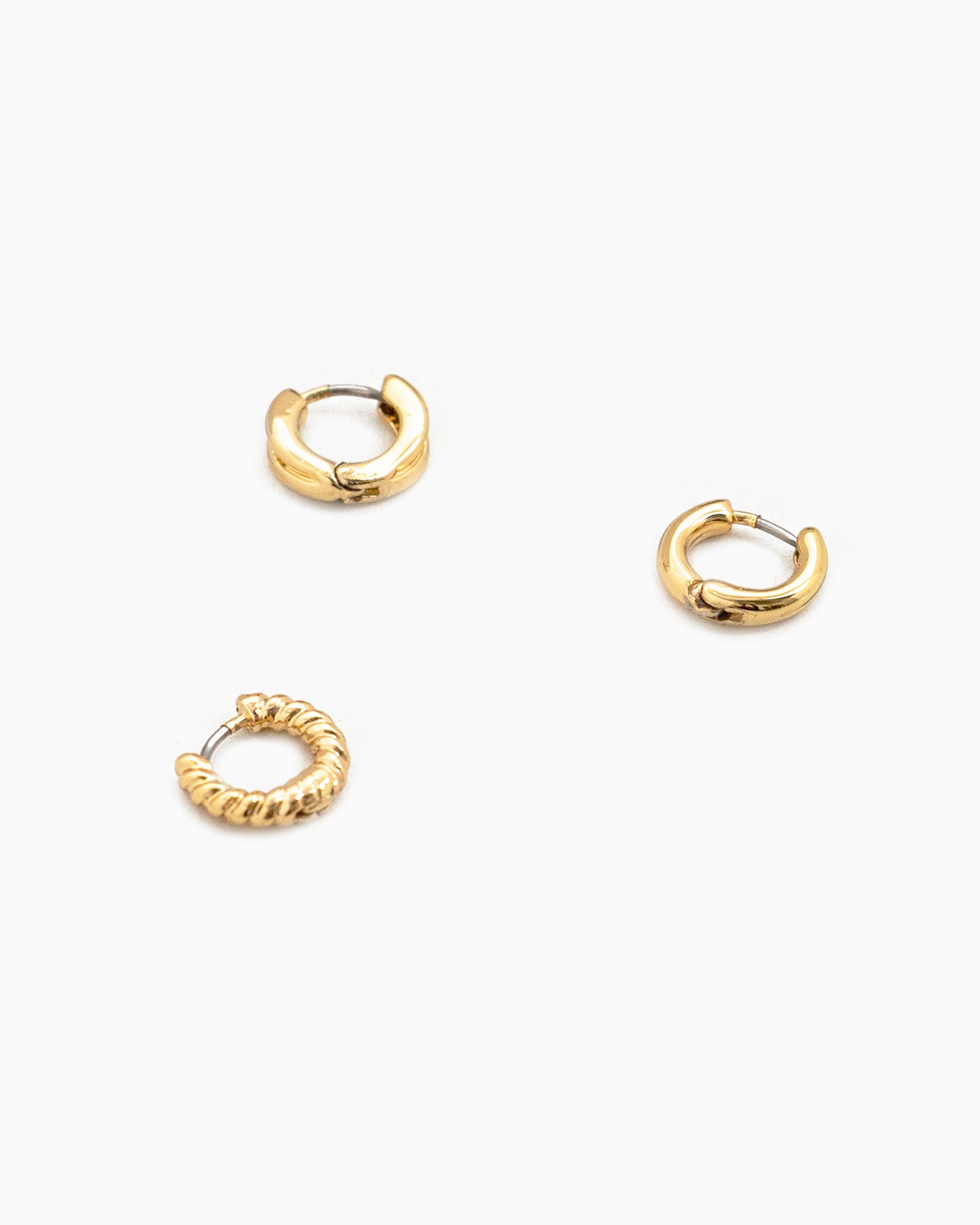 Micro Mini Huggie Hoop Earring Set of 3