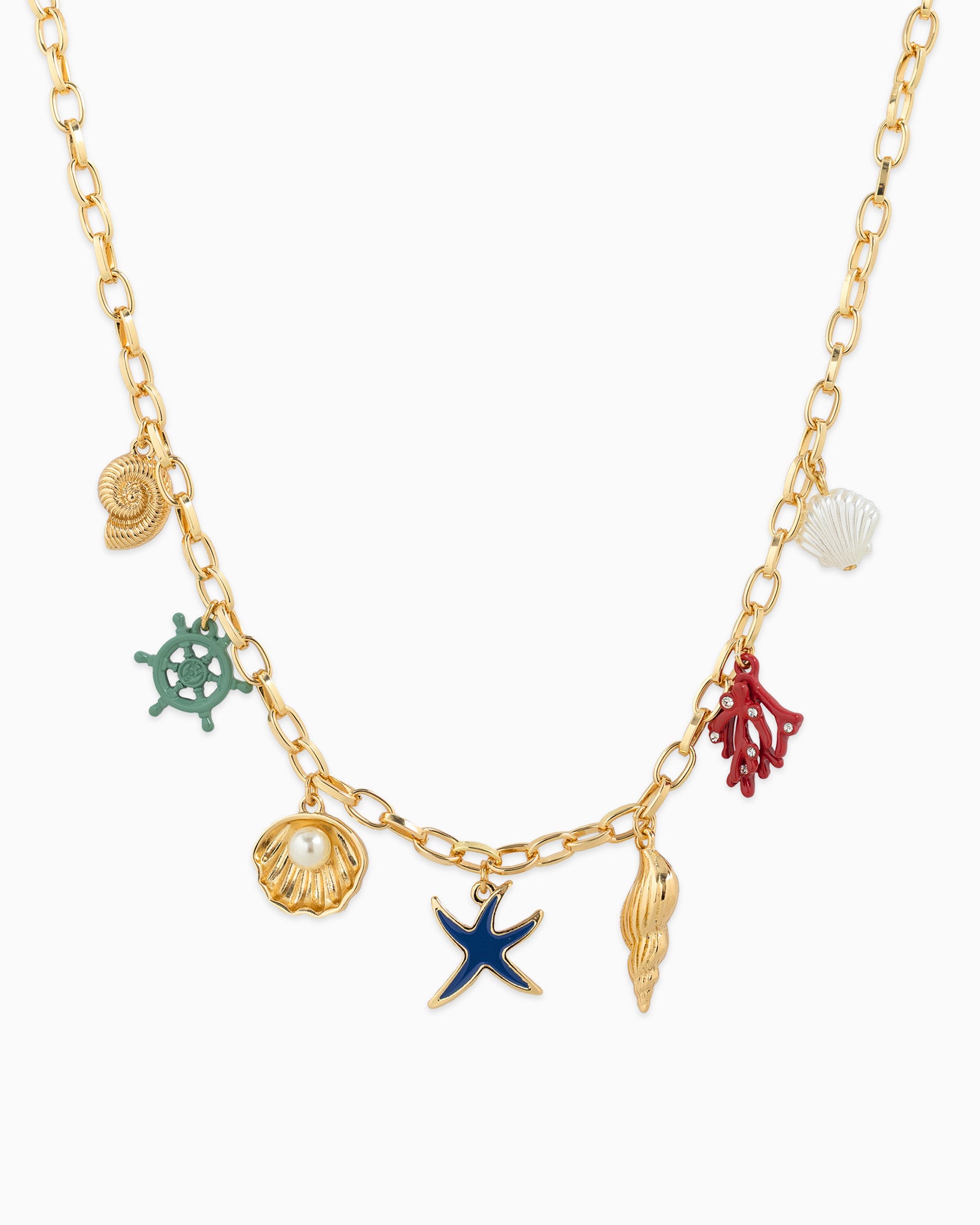 Under the Sea Life Multicolor Charm Necklace