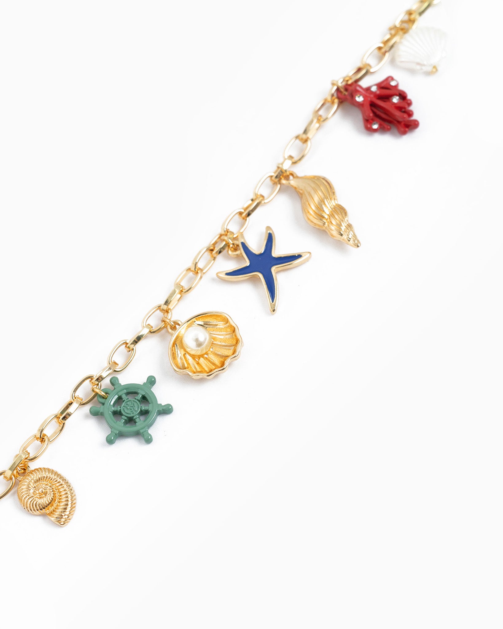 Under the Sea Life Multicolor Charm Necklace