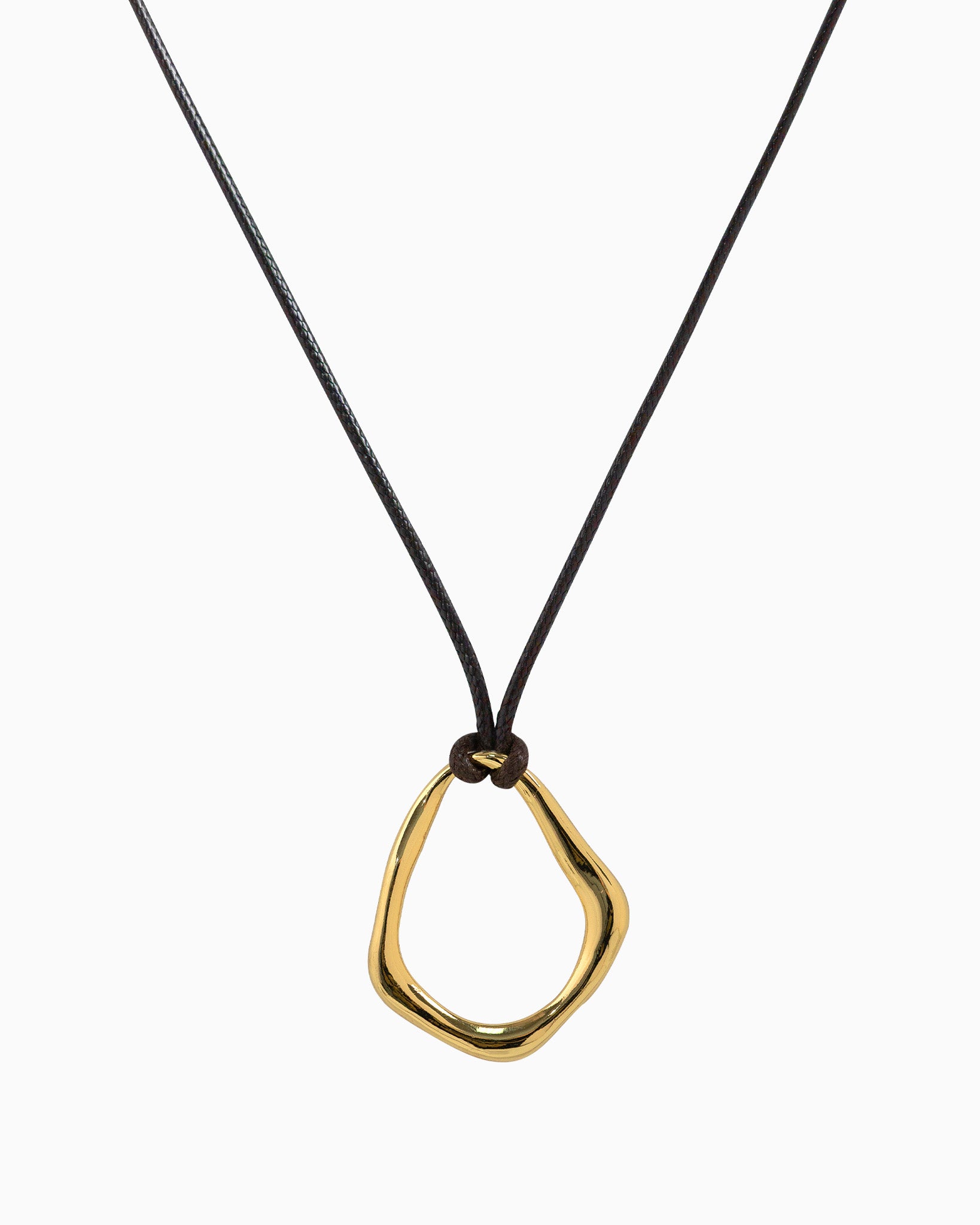 Abstract Wave Cord Necklace