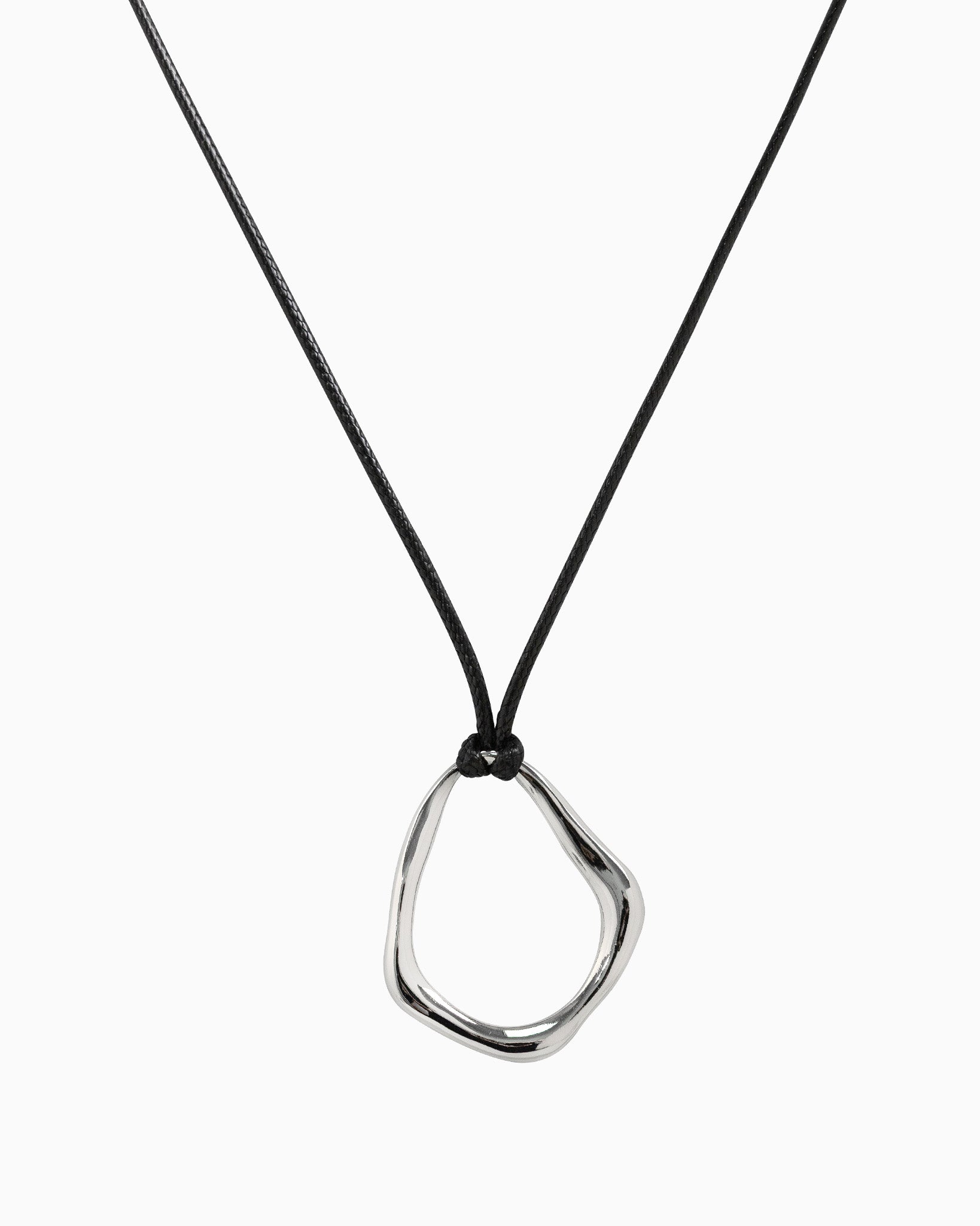 Abstract Wave Cord Necklace