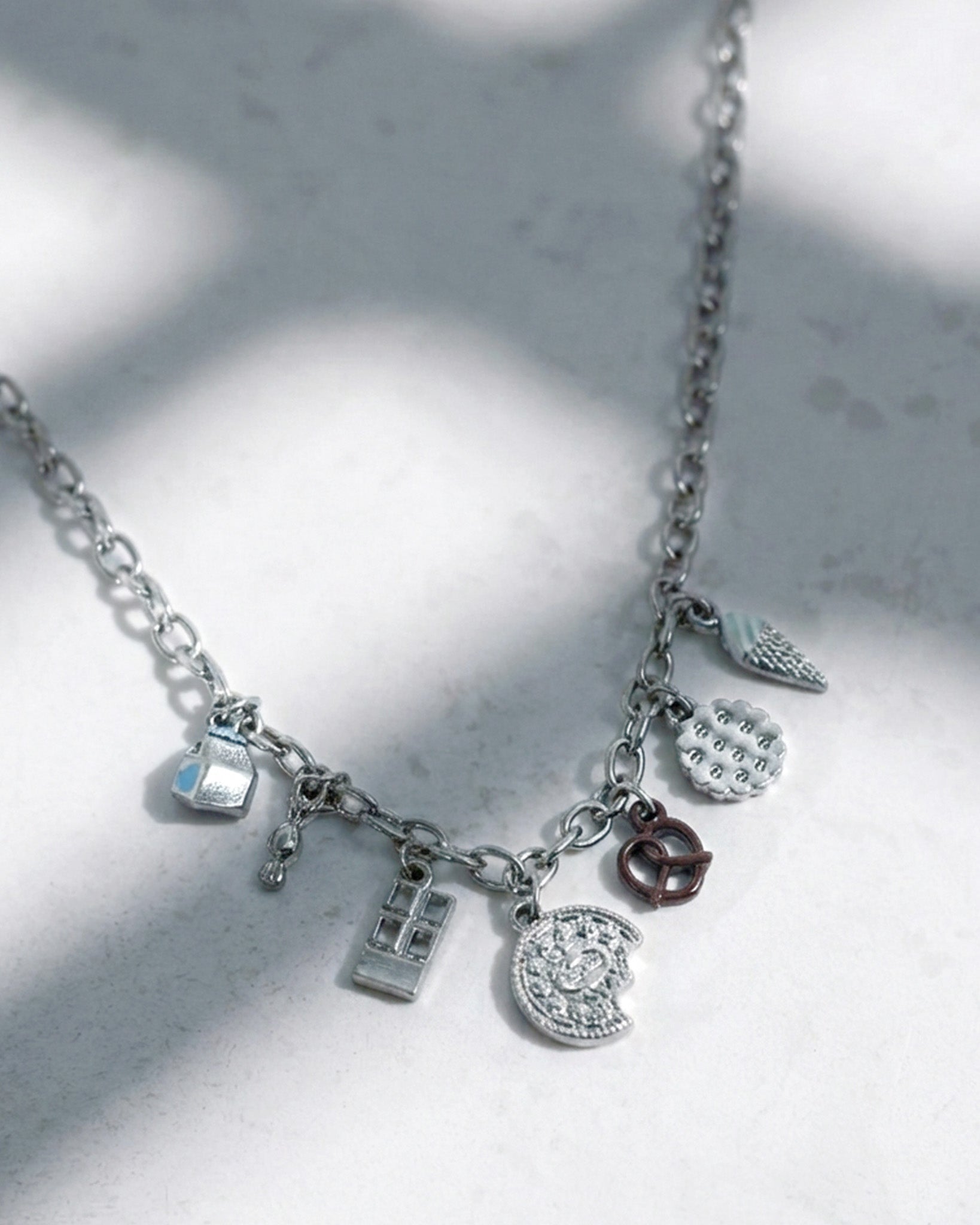 Sweetest Treats Dessert Charm Necklace – front view