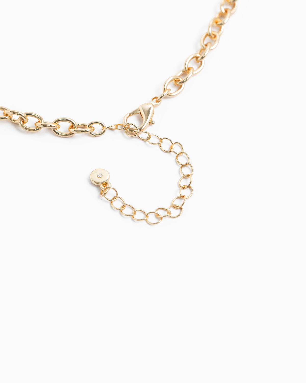 Hammered Heart Pearl Multi Charm Necklace-3