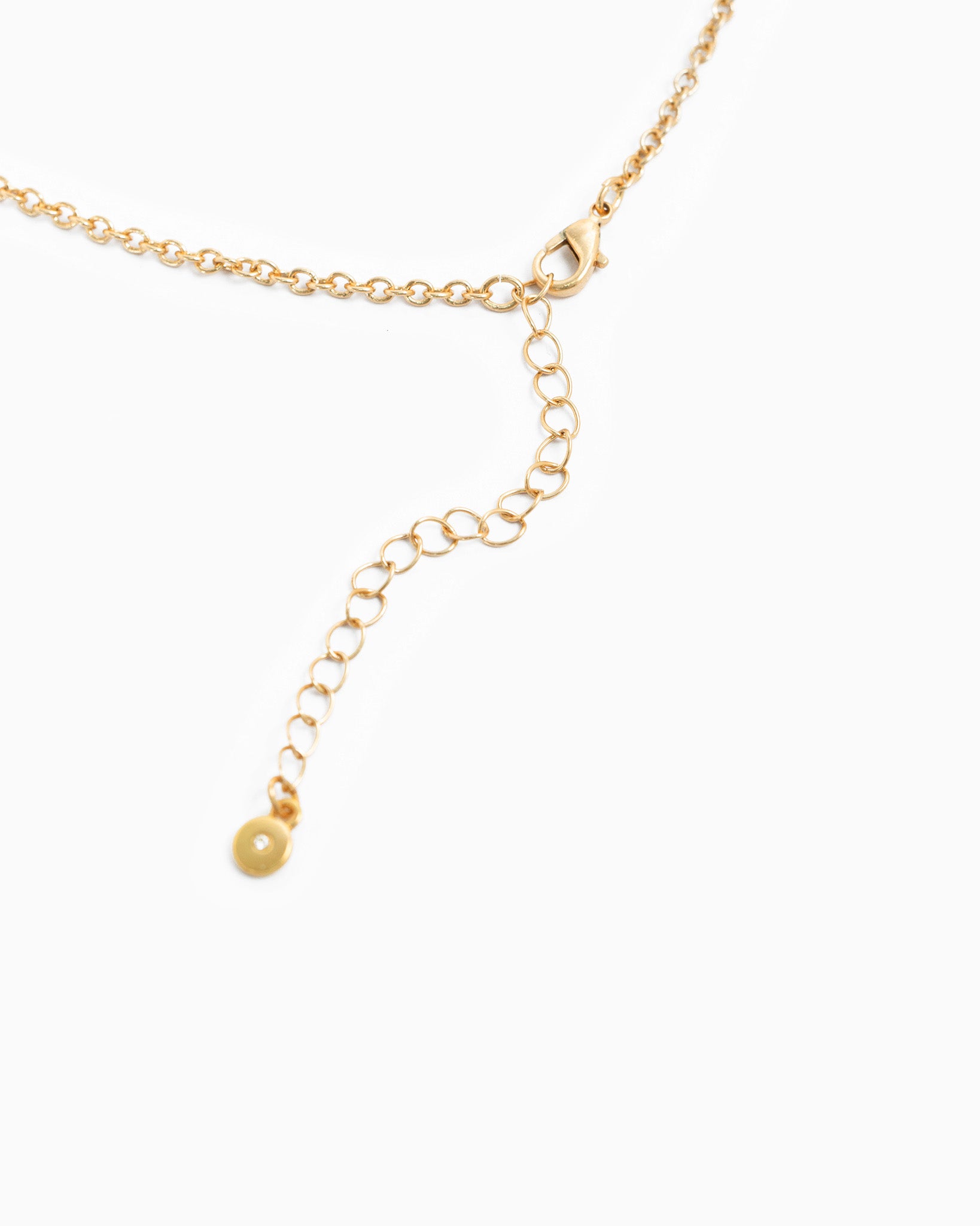 Hammered Large Star Multi Charm Necklace-3
