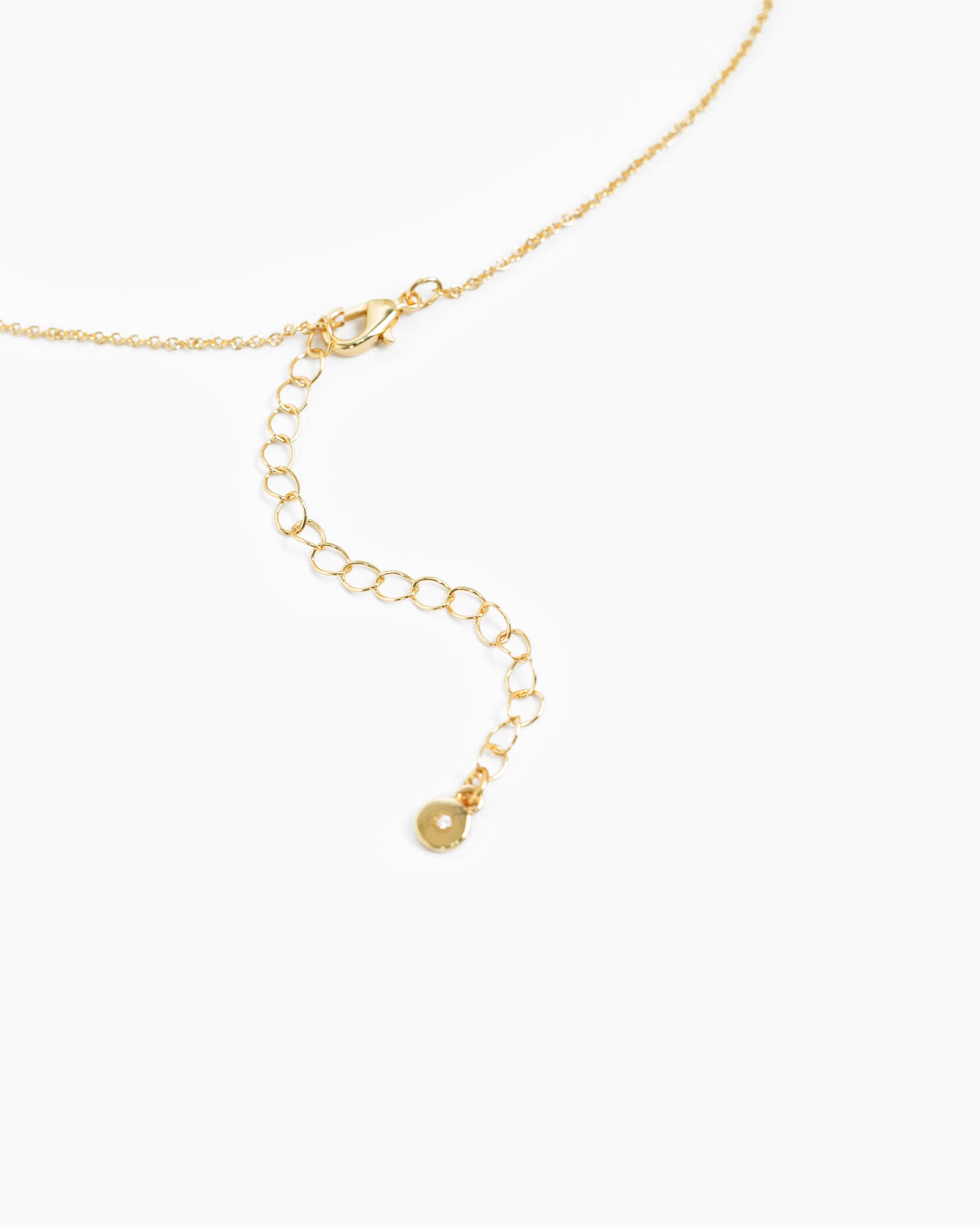 Blossom Rondelle Pearl CZ Stone Necklace-4