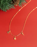 Holiday Dainty Christmas Charm Necklace