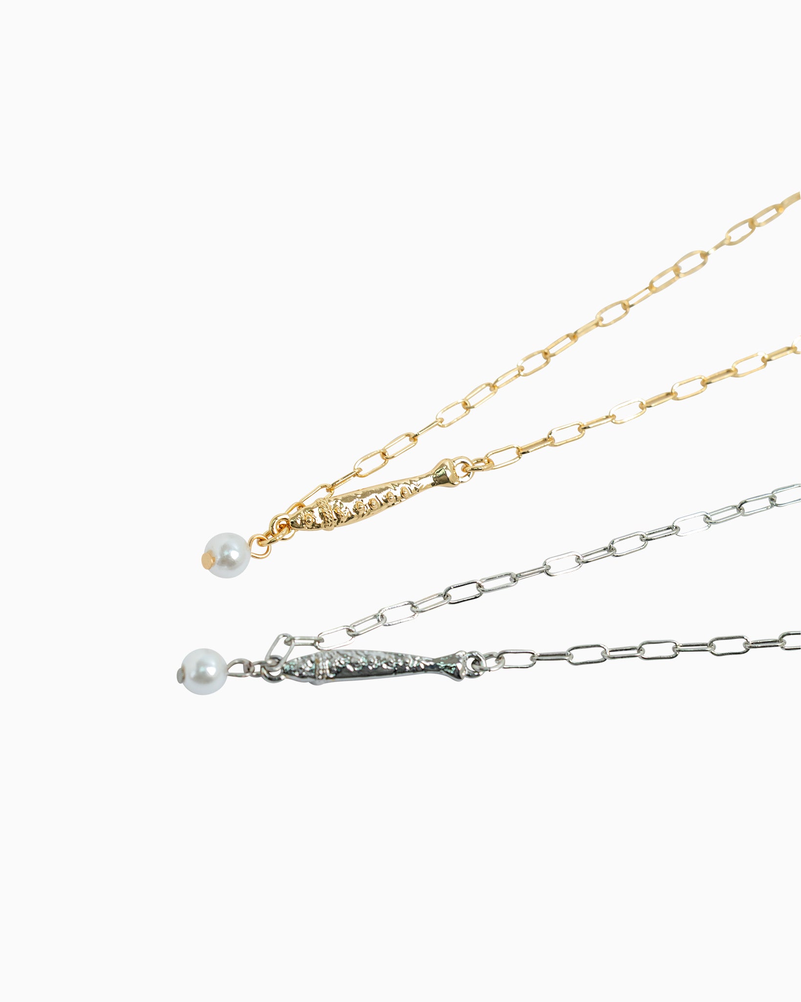 Beach Mode Coastal Pearl Drift Fish Necklace