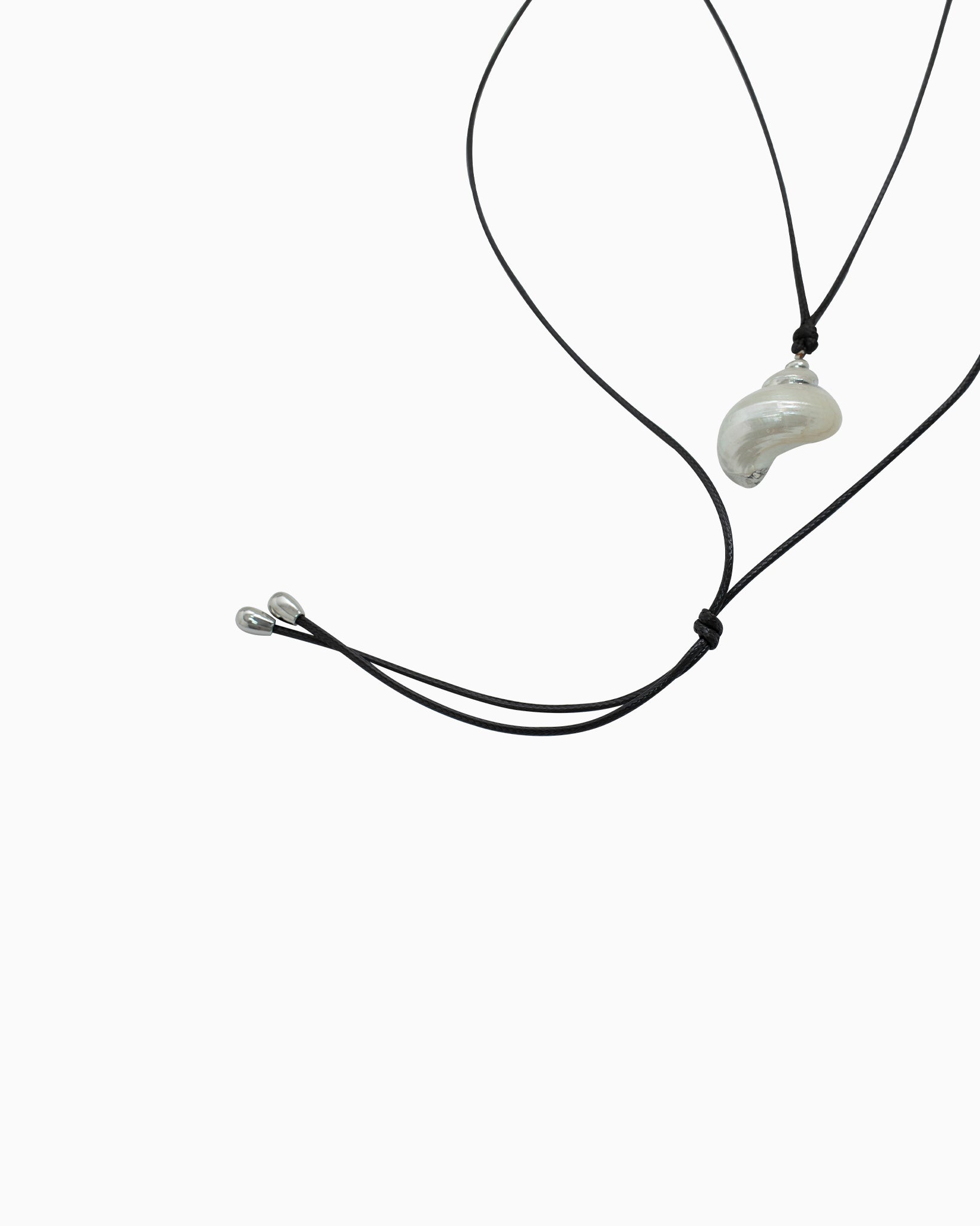 Beach Sea Life Midnight Shell Drift Y-Cord Necklace