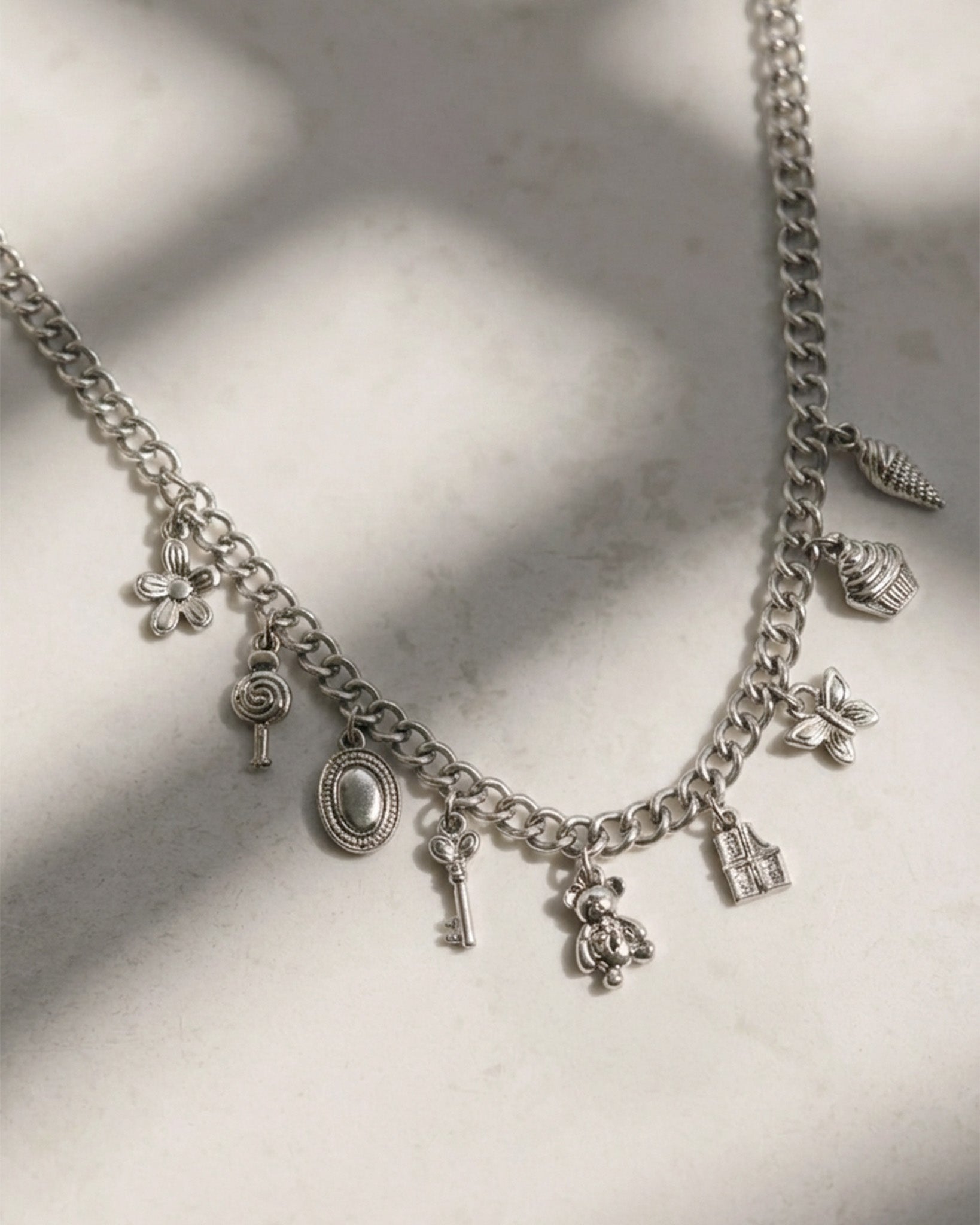 Vintage Lucky Things Charm Necklace