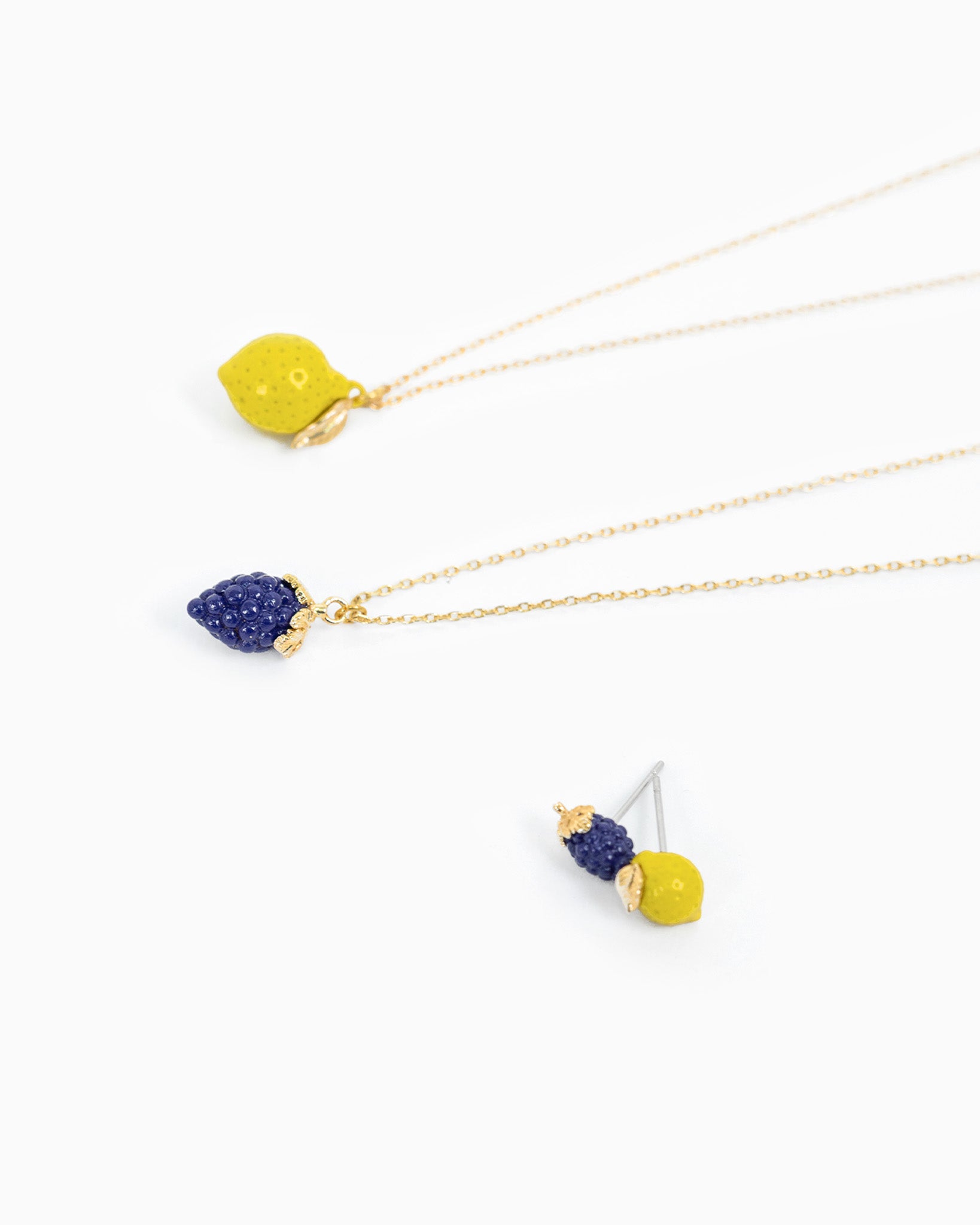 Zesty Babe Lemon Studs Earrings