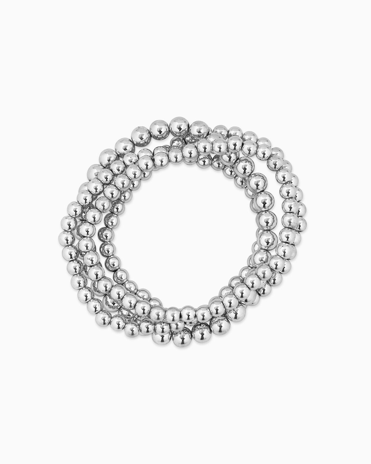 Medium Beaded Stretch Bracelet Set of 4-5