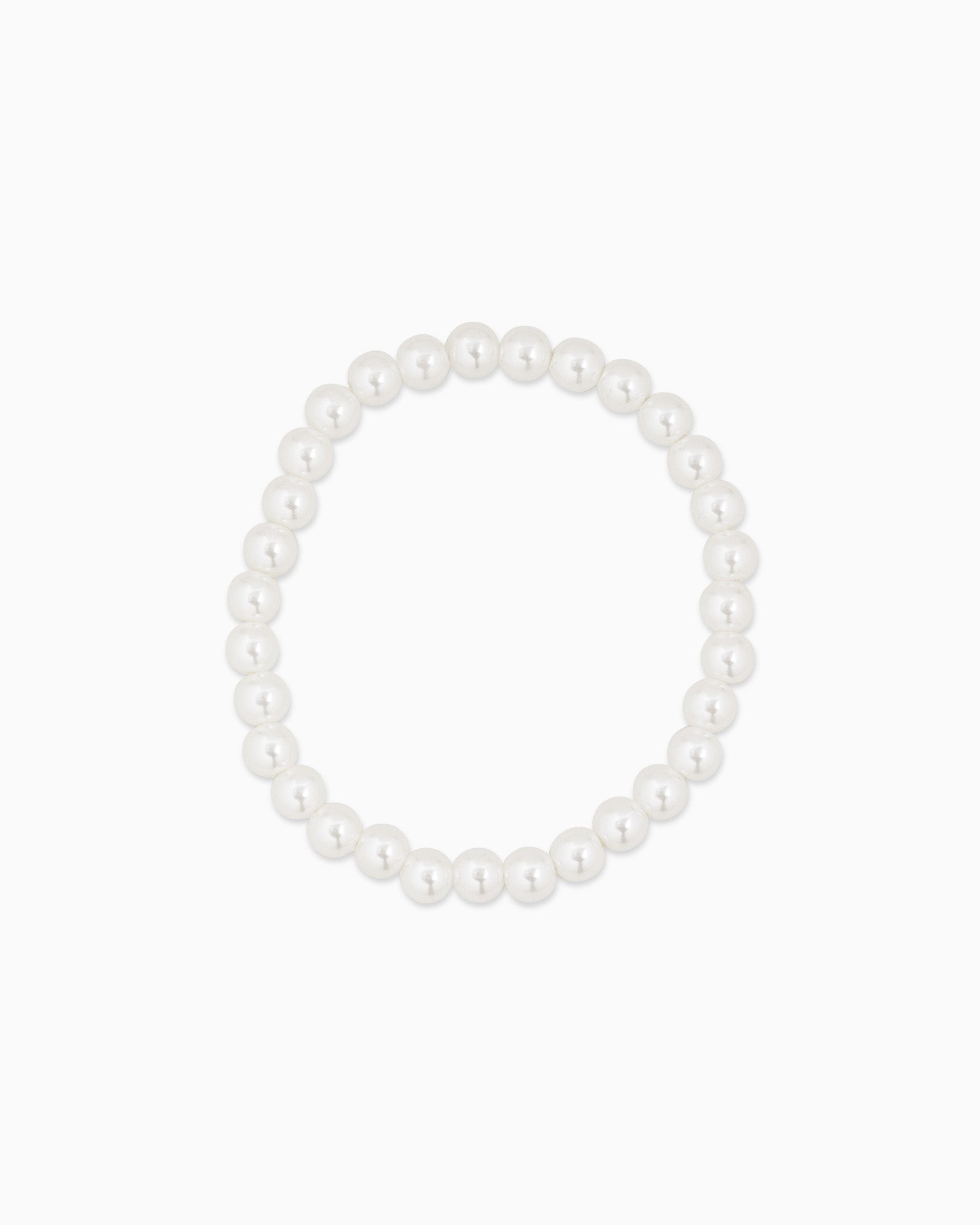 Acrylic Pearl Mix Stretch Beaded Bracelet Set of 4