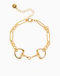 Horsebit Oval Link Chain Bracelet