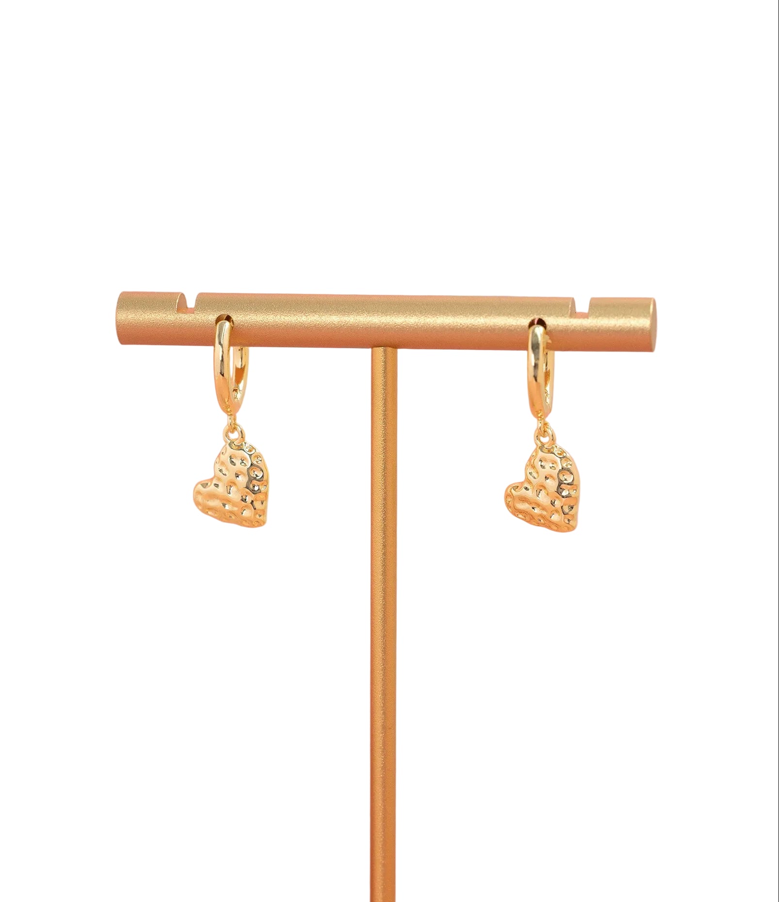 Artisan Love Story Hammered Drop Earrings