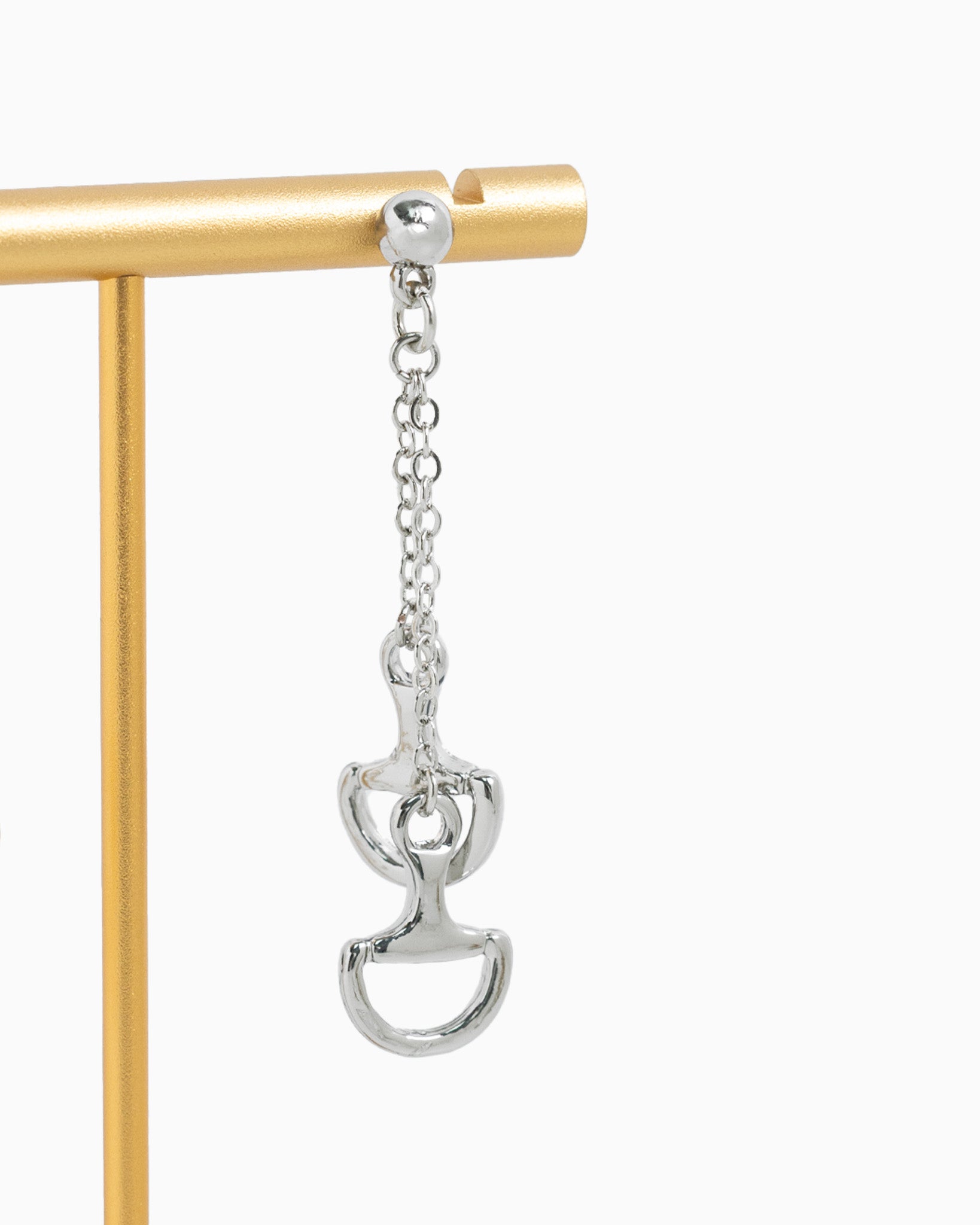 Western Horsebit Two Linear Earrings-3