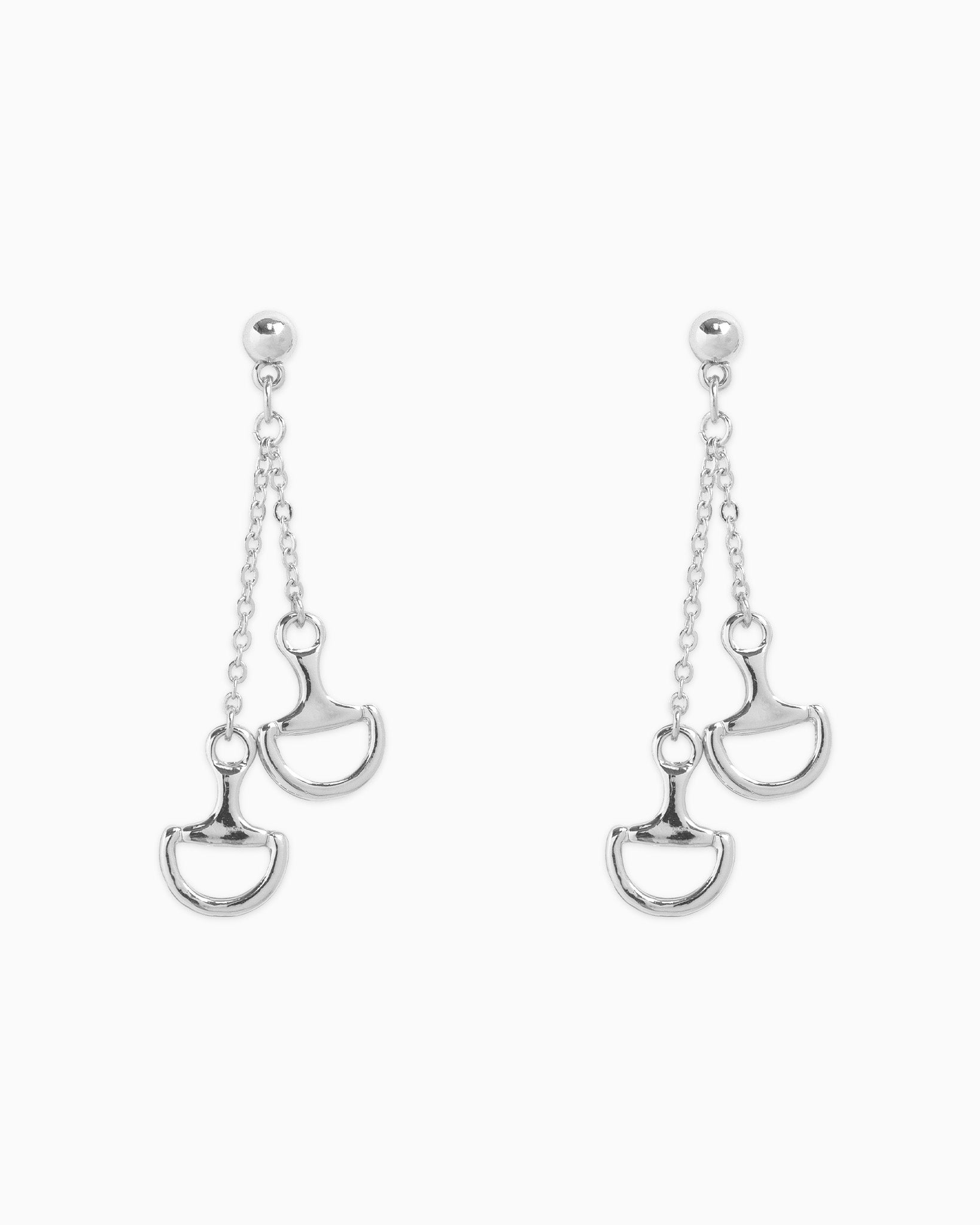 Western Horsebit Two Linear Earrings