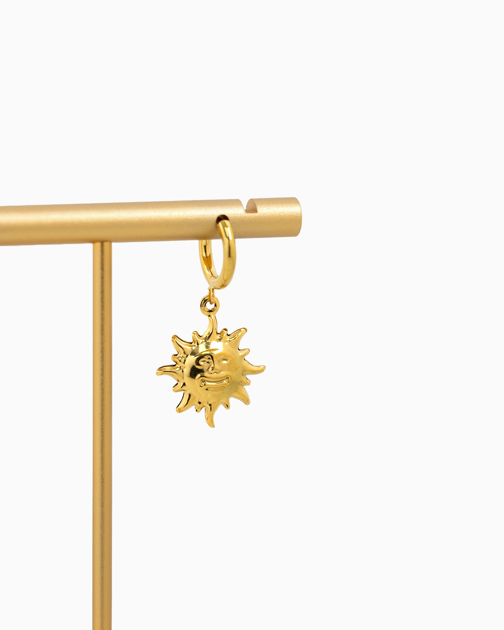 Stainless Solar Aura Drop Earrings
