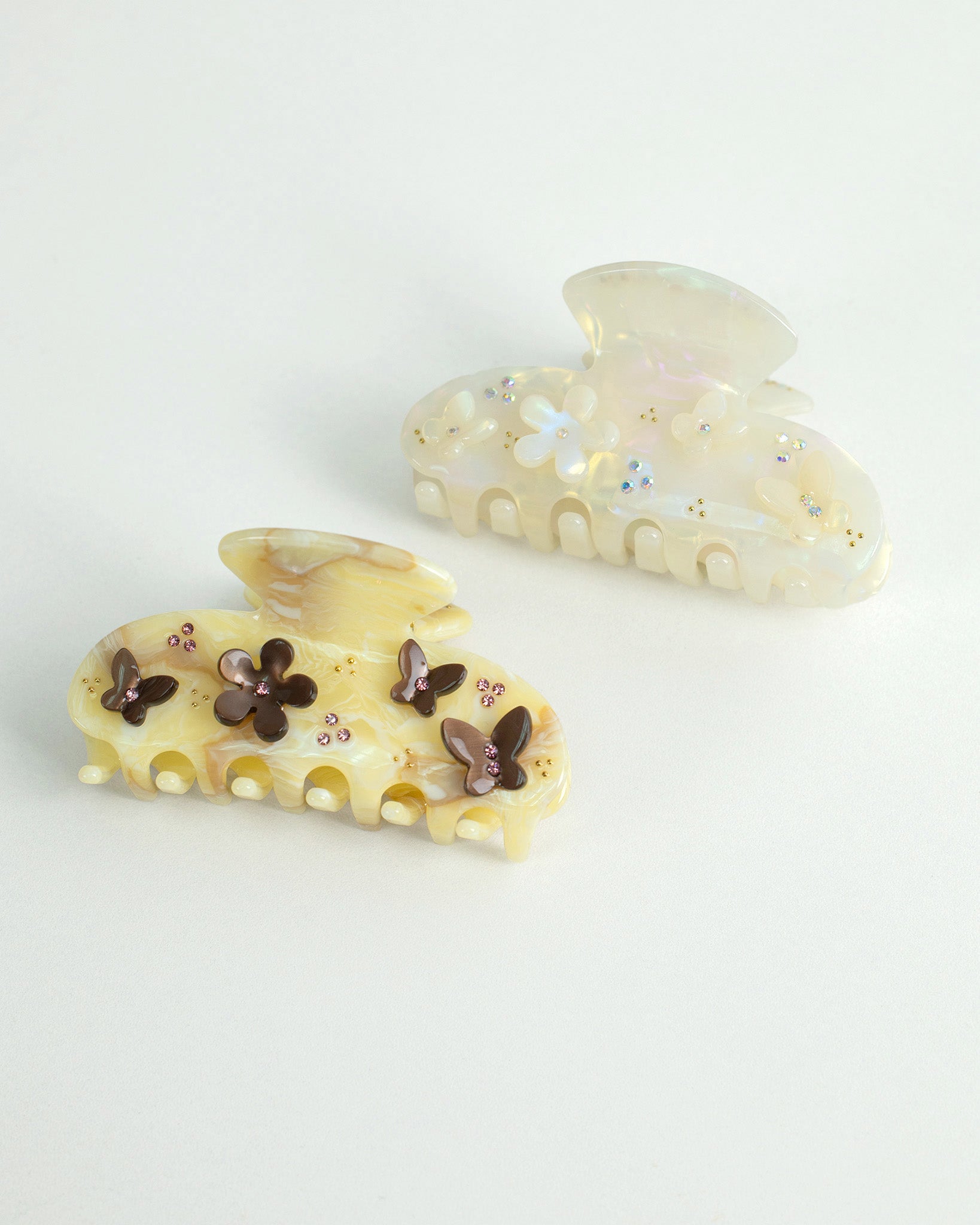 Aurora Petal Pearl Hair Claw Clip