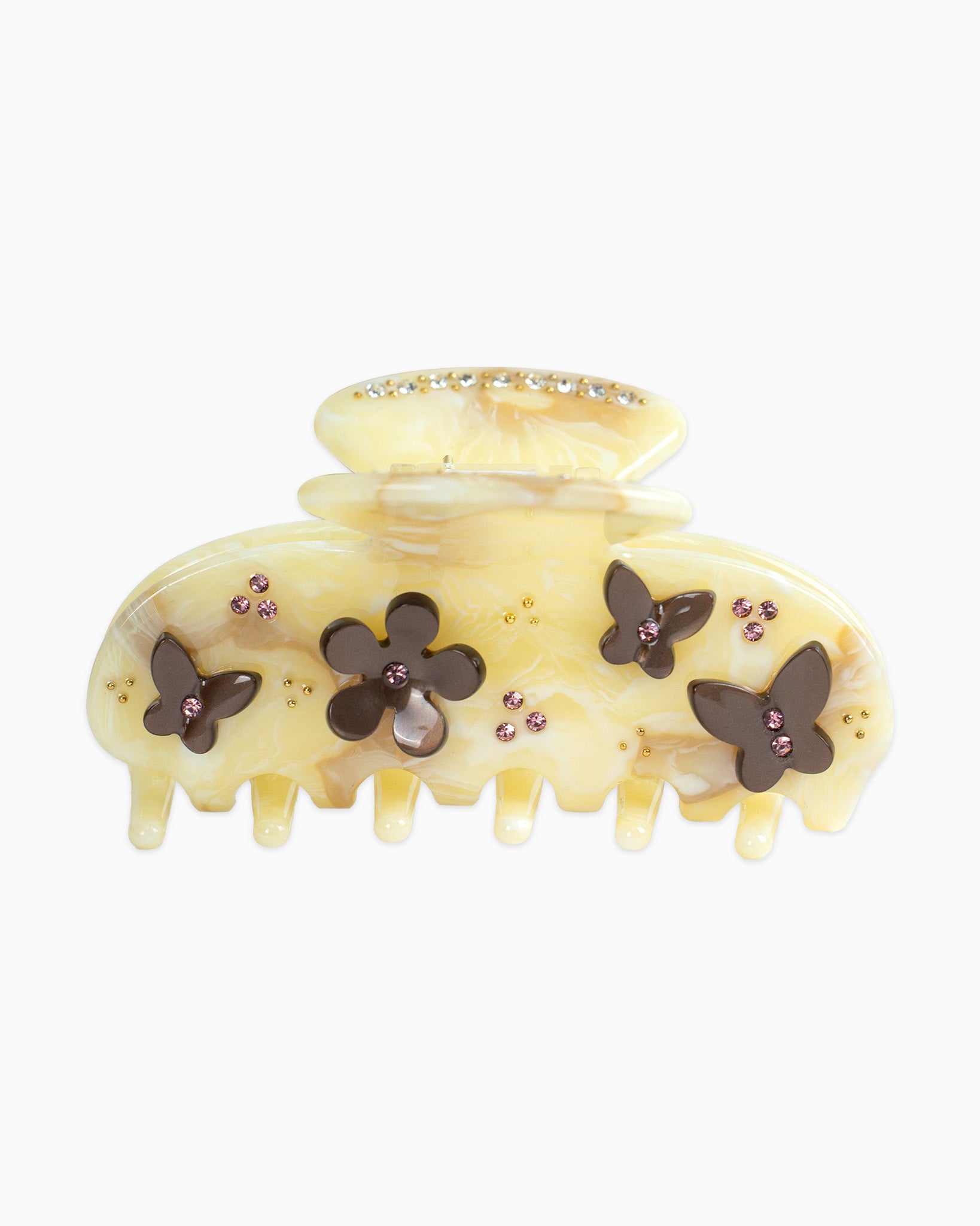 Blossom Glow Floral Hair Claw Clip