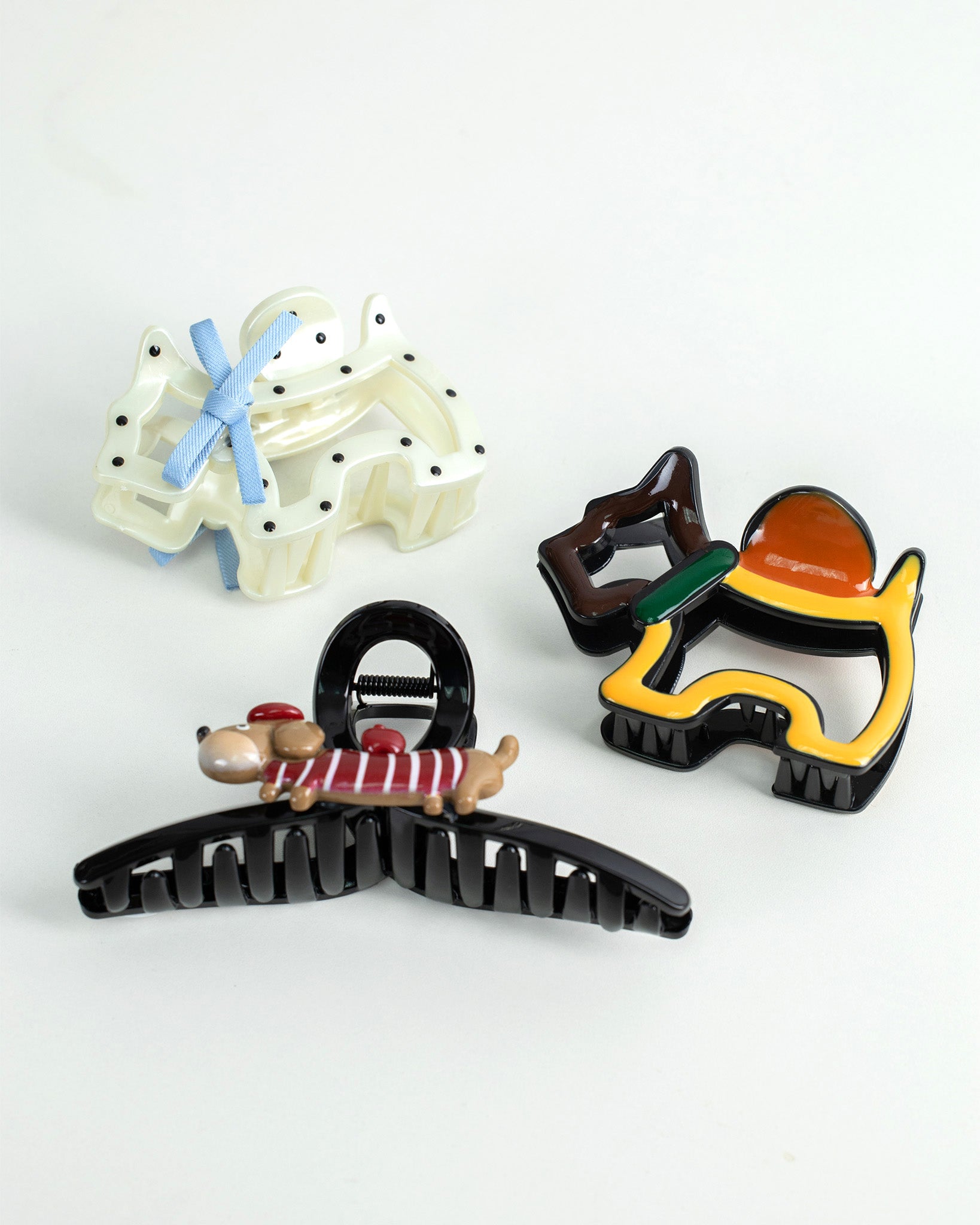 Apple Puppy Hair Claw Clip