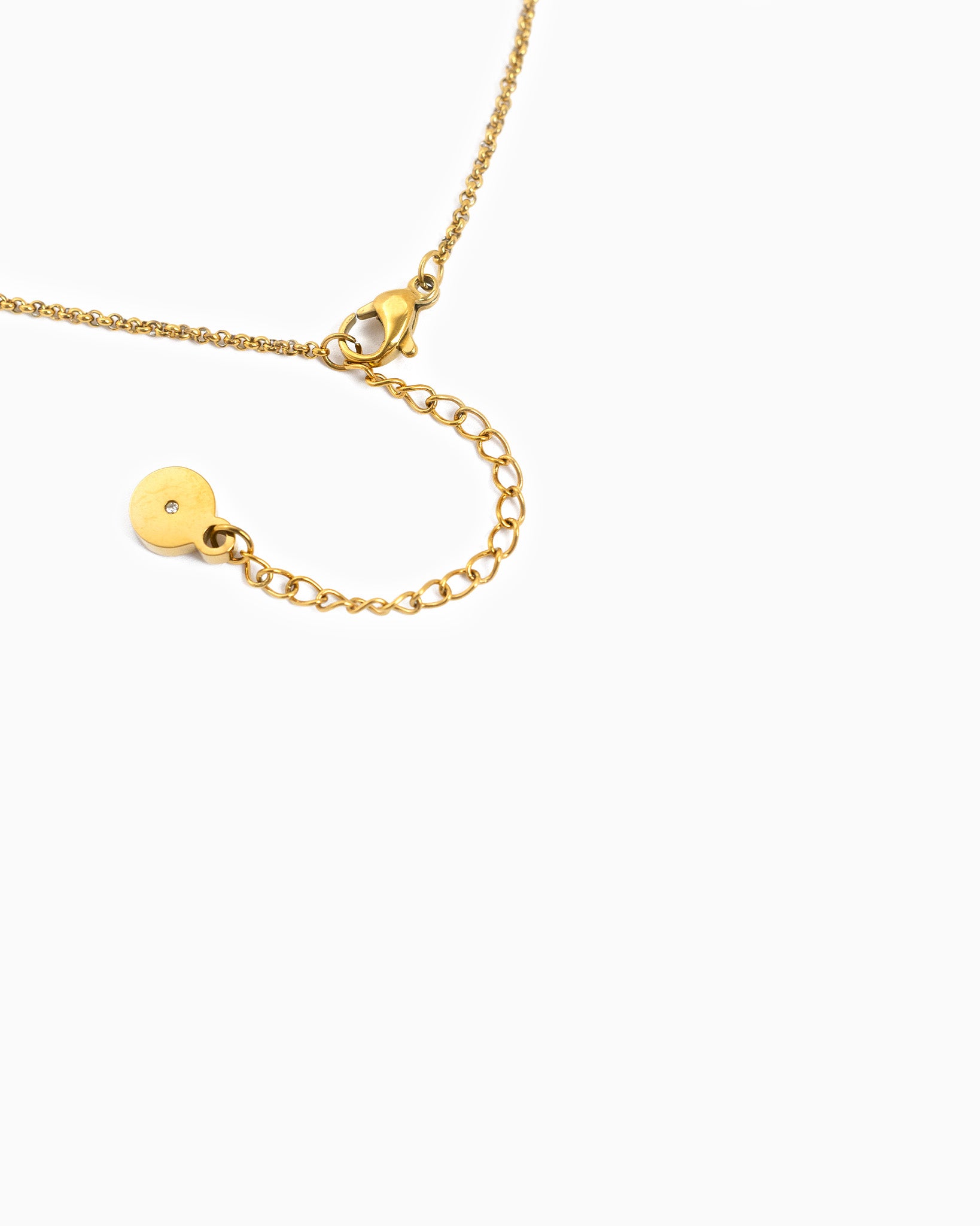 Stainless Double Round Linked Necklace