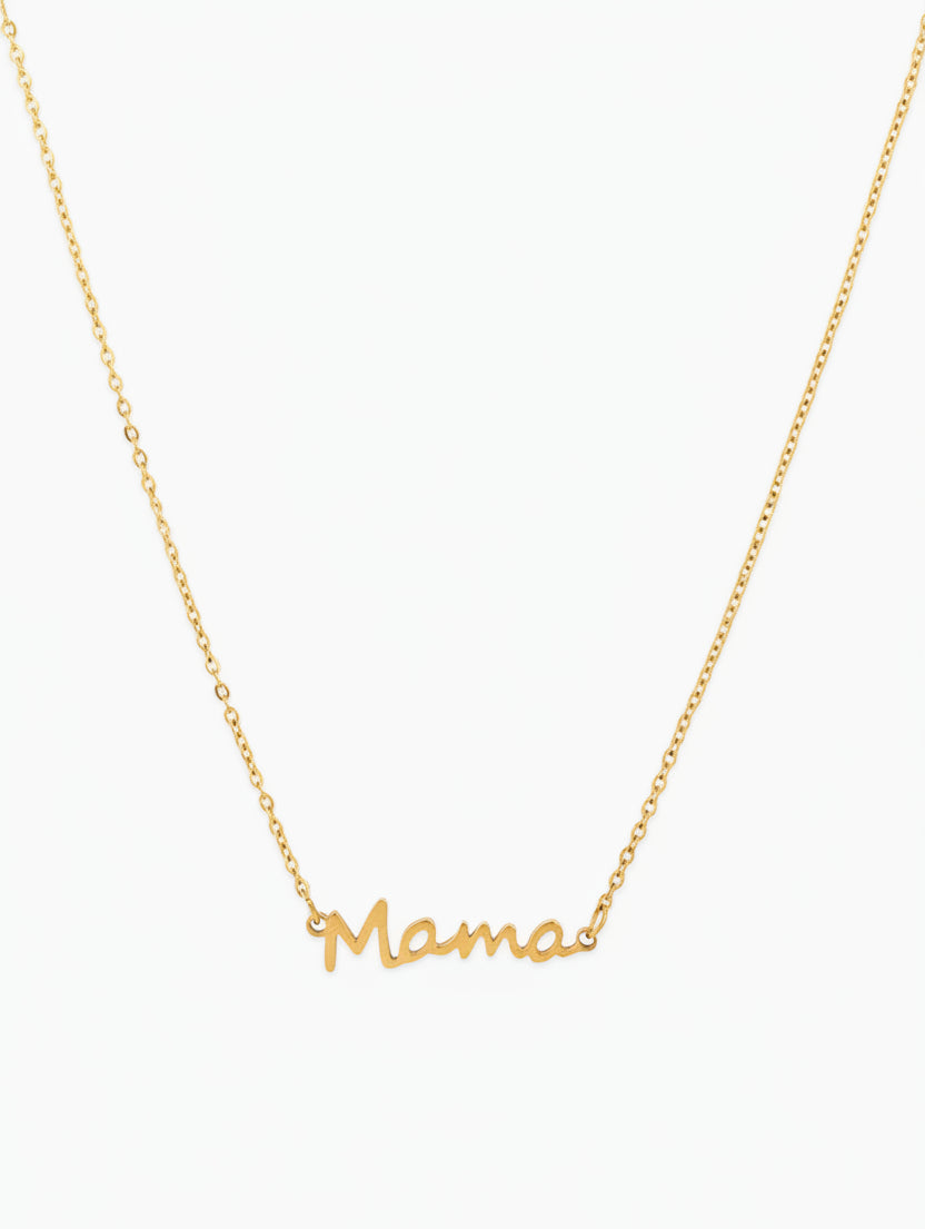 Stainless "MAMA" Letter Necklace