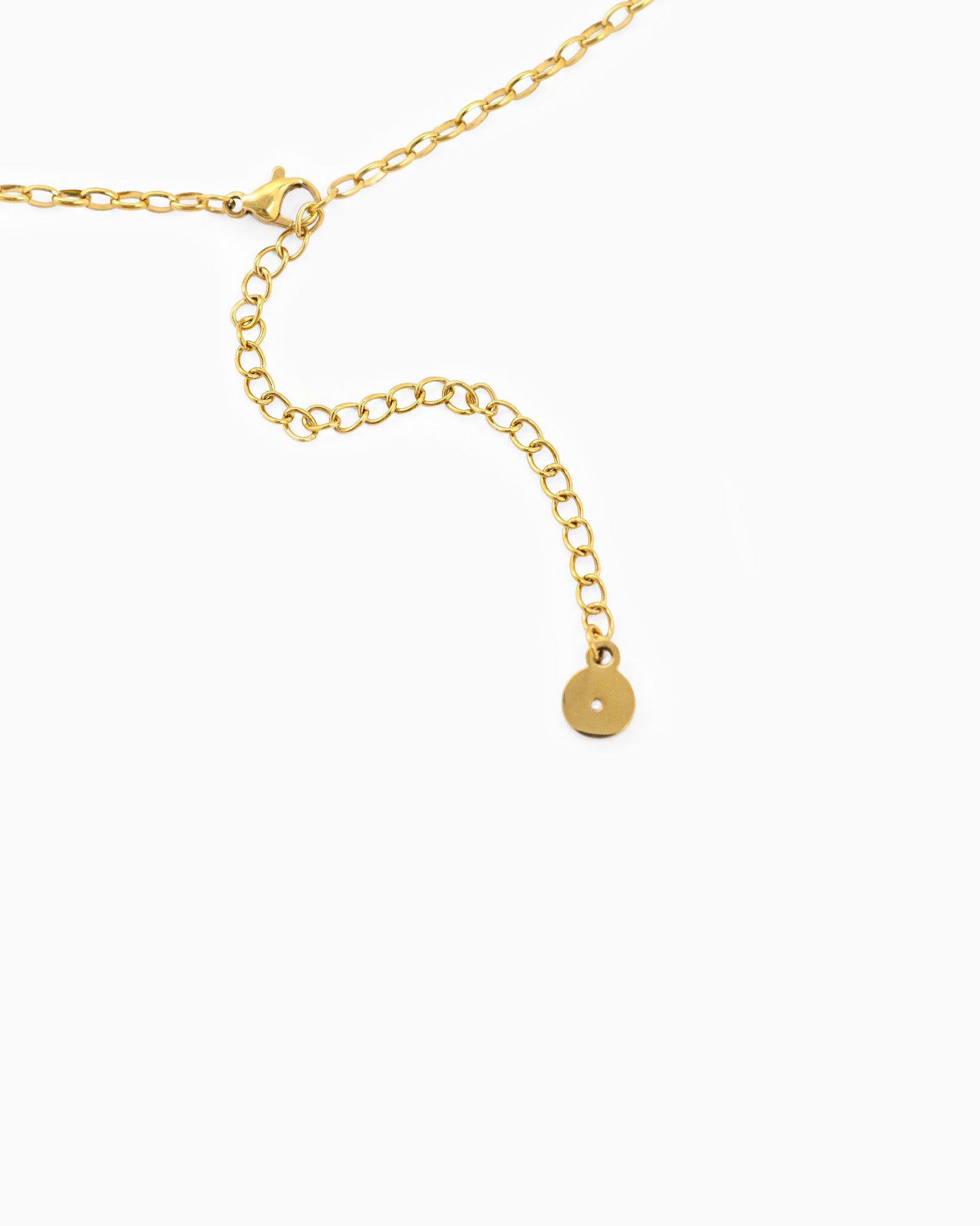 Stainless Double Heart Link Necklace