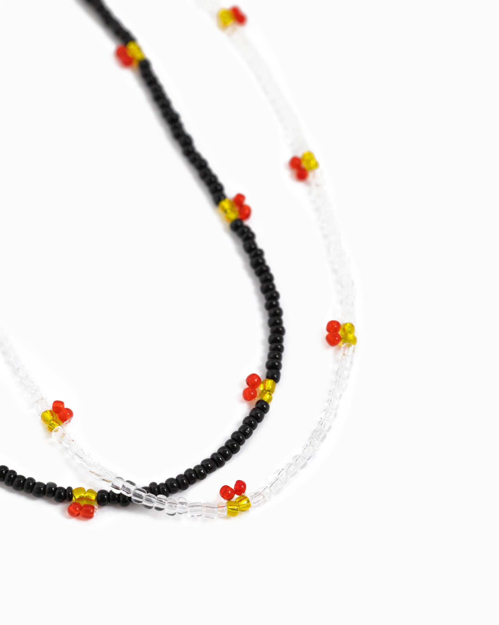 Fruit Cherry Station Charm Beaded Necklace