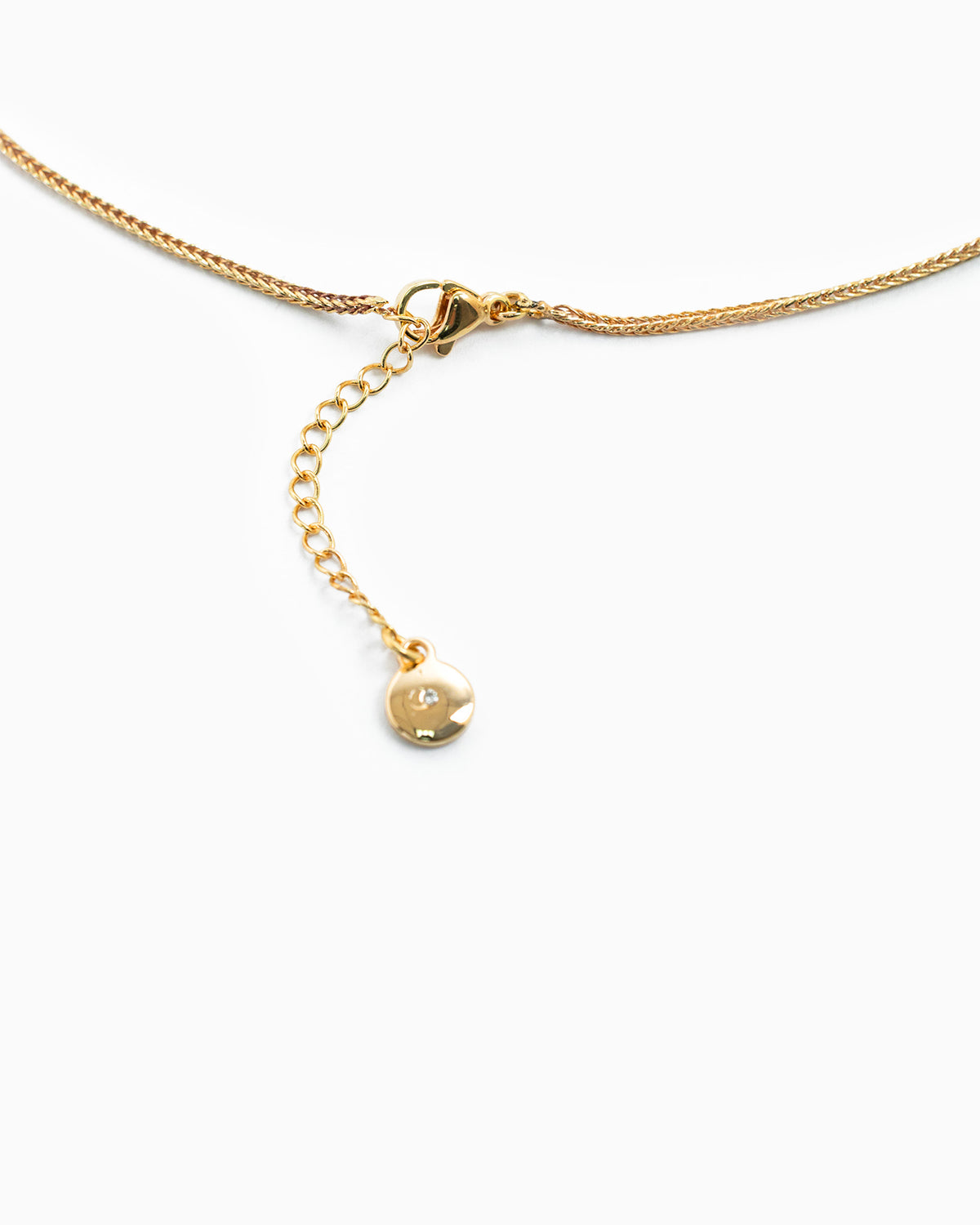 Mini Heart CZ Charm Necklace-3