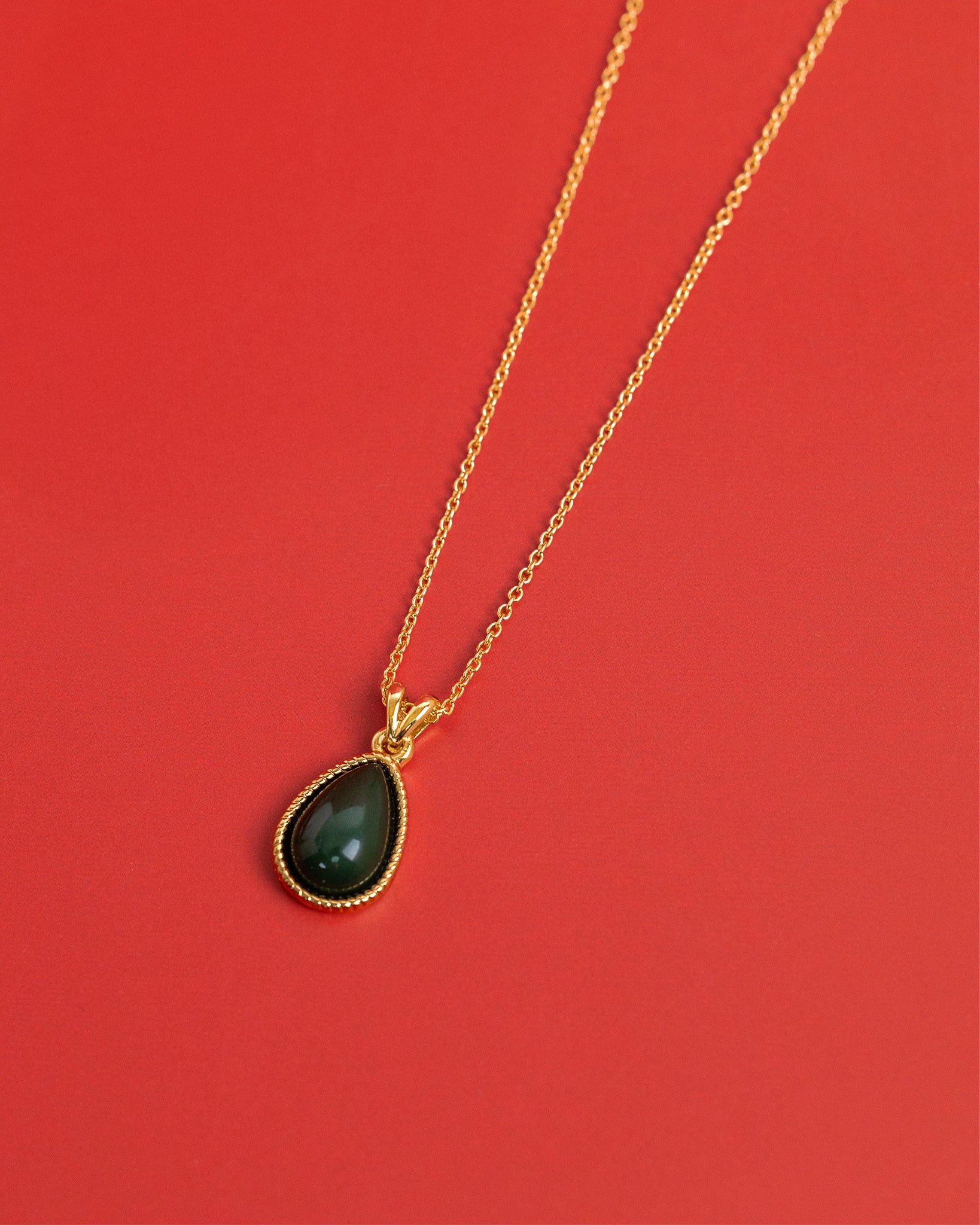 Opulent Statement Holiday Teardrop Necklace