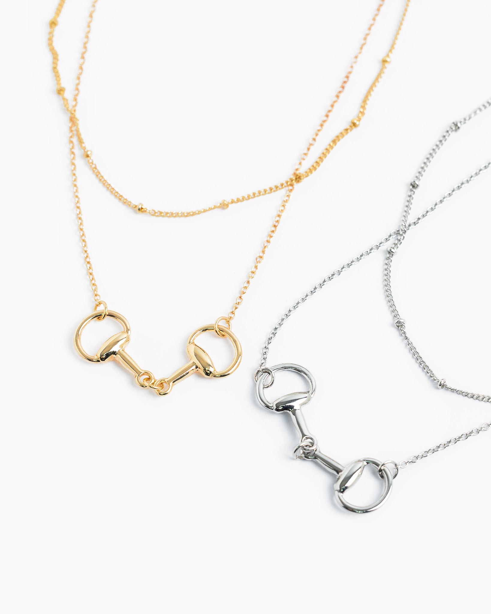 Layered Double Horsebit Necklace