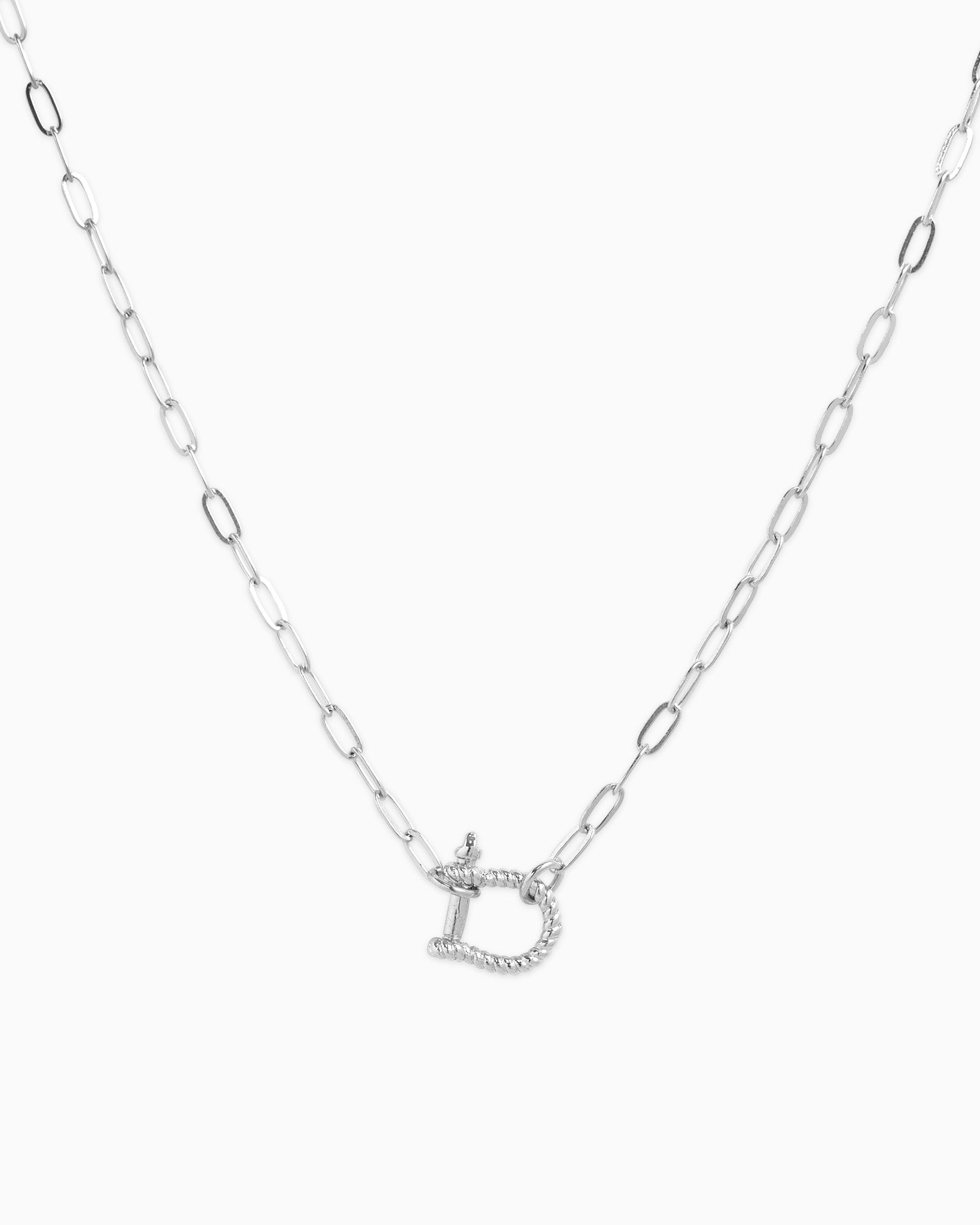Mini Horsebit Rope Carabiner Pendant Necklace