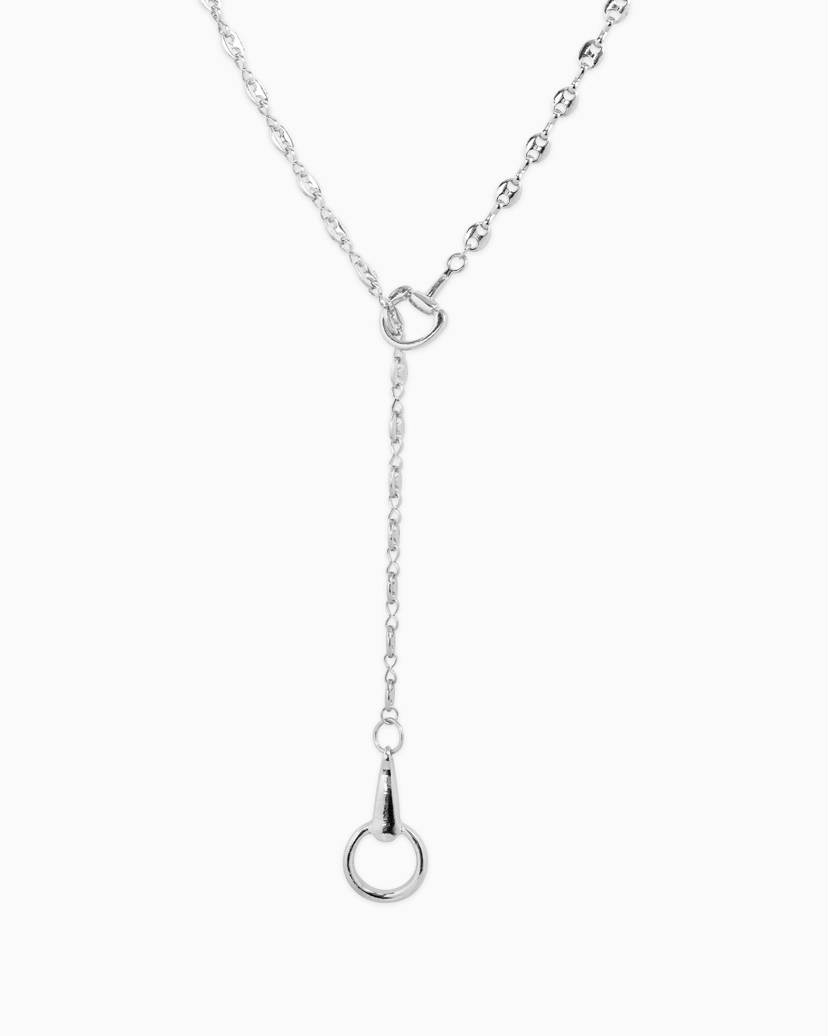 Horsebit Y-Drop Mariner Chain Necklace