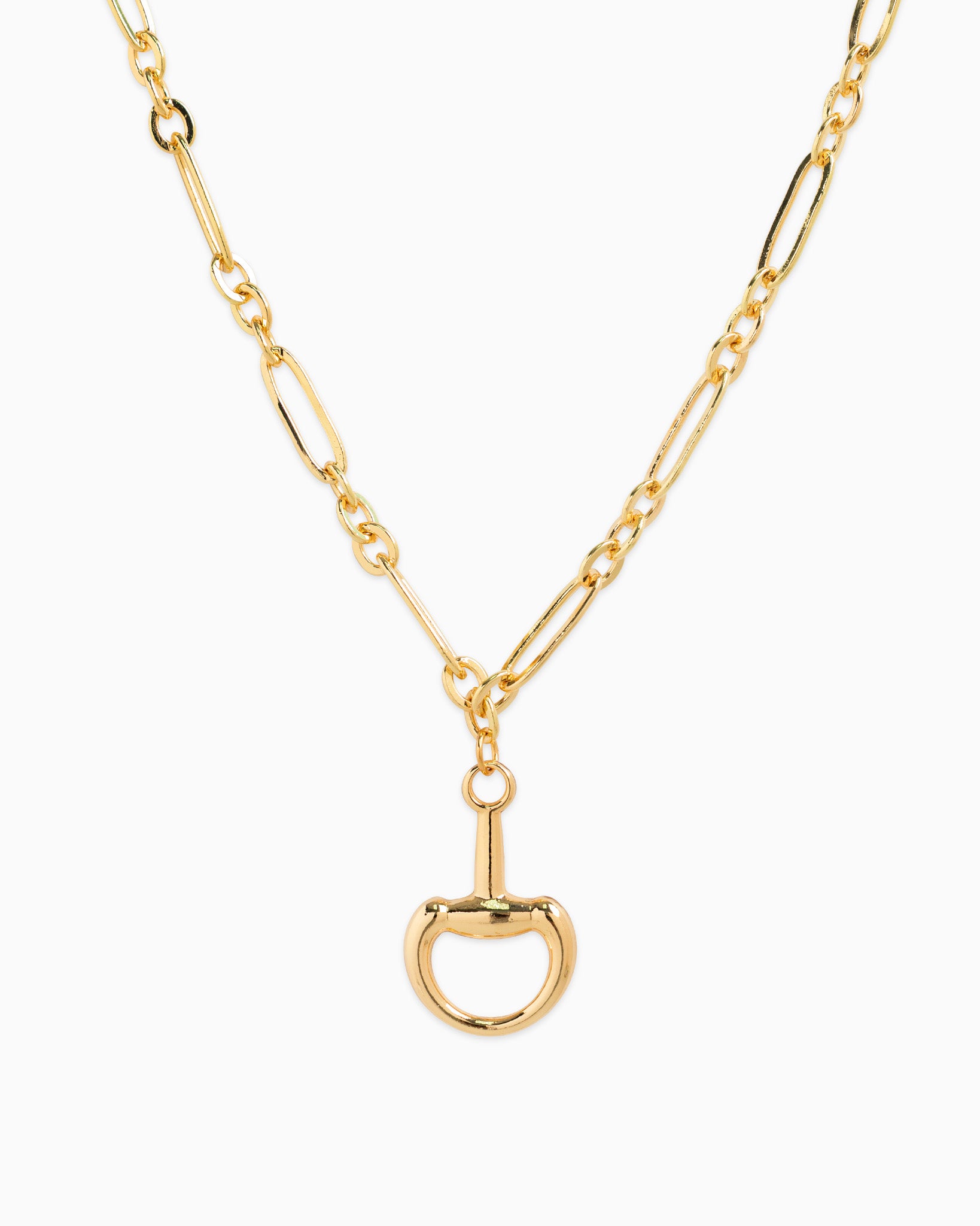 Horsebit Linked Chain Necklace