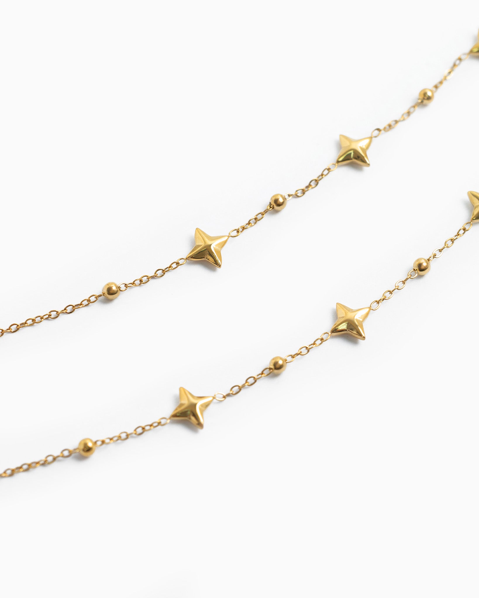 Stainless Mini Sparkle Station Necklace