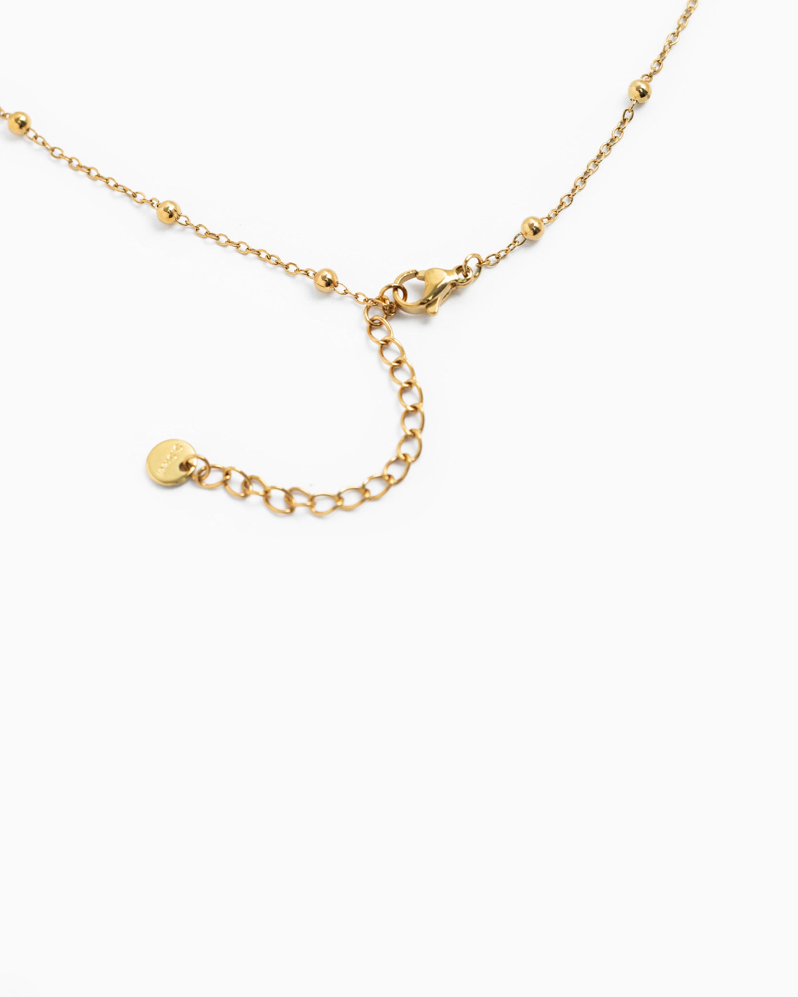Stainless Mini Sparkle Station Necklace-3