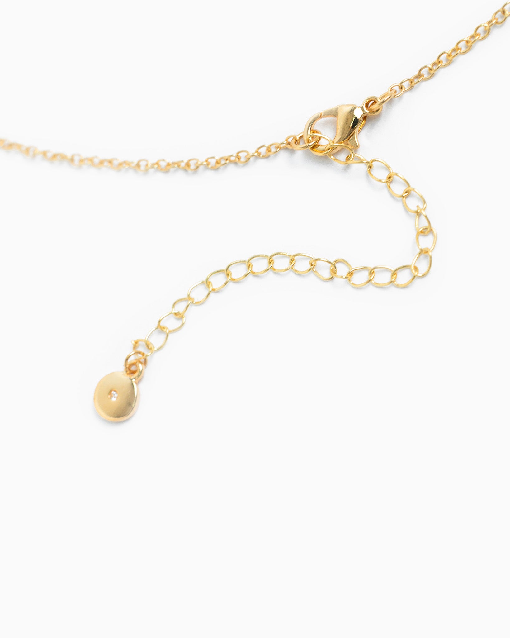 Pave Horsebit Y Drop Necklace-4