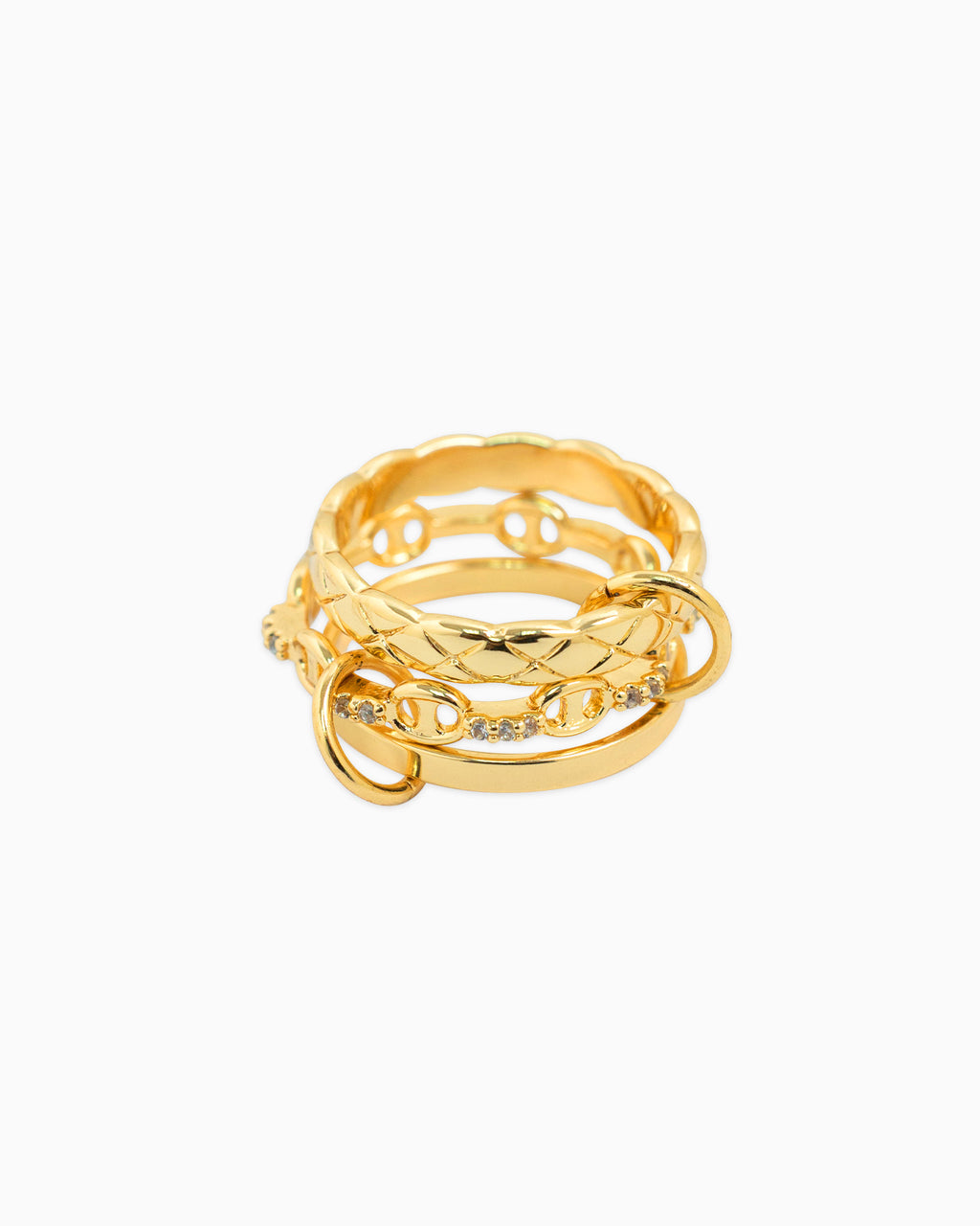 Interlocking Quilted Mariner Ring