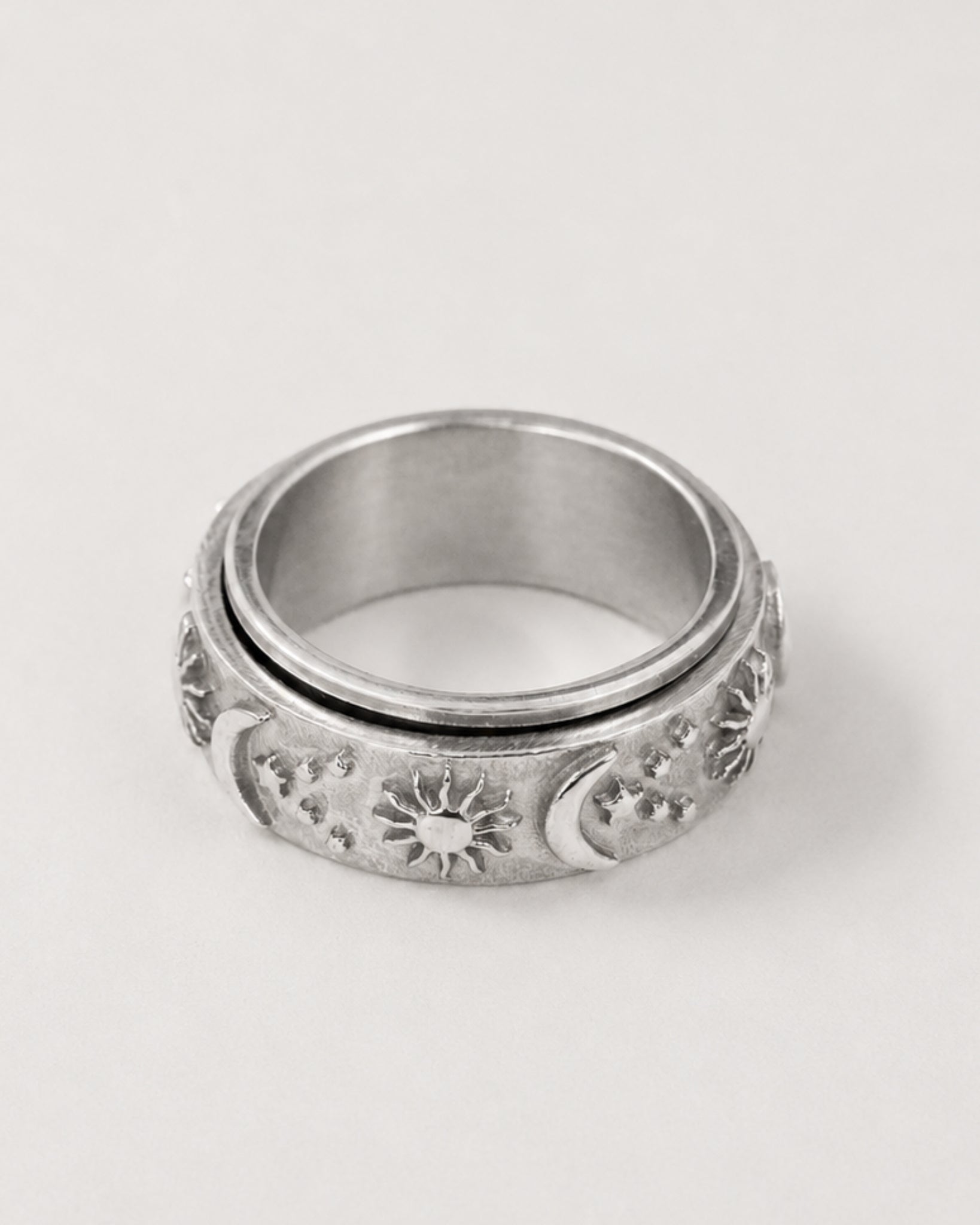 Stainless Anti Anxiety Fidget Celestial Ring
