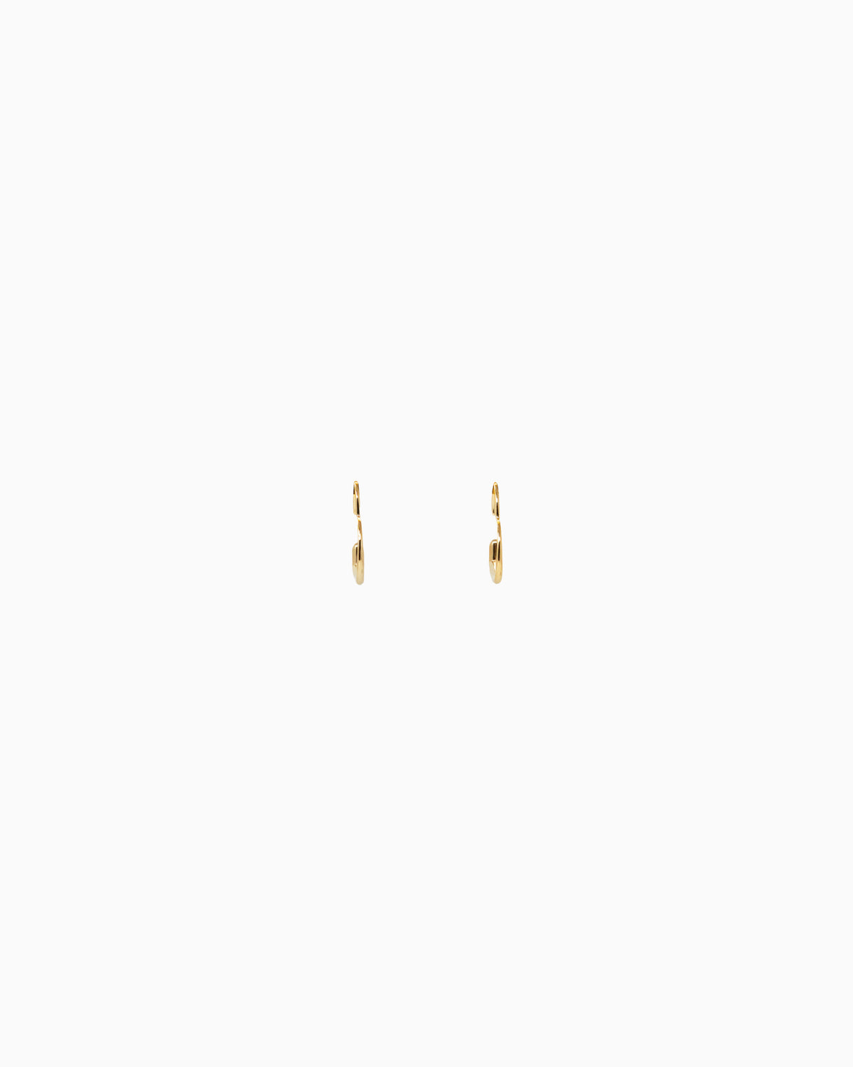 Abstract Heart Hook Hoop Earrings-3