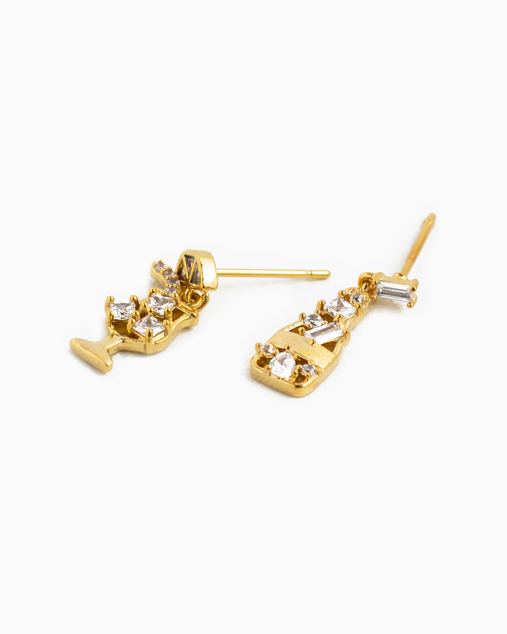 Multi Pave Cocktail Drop Earrings