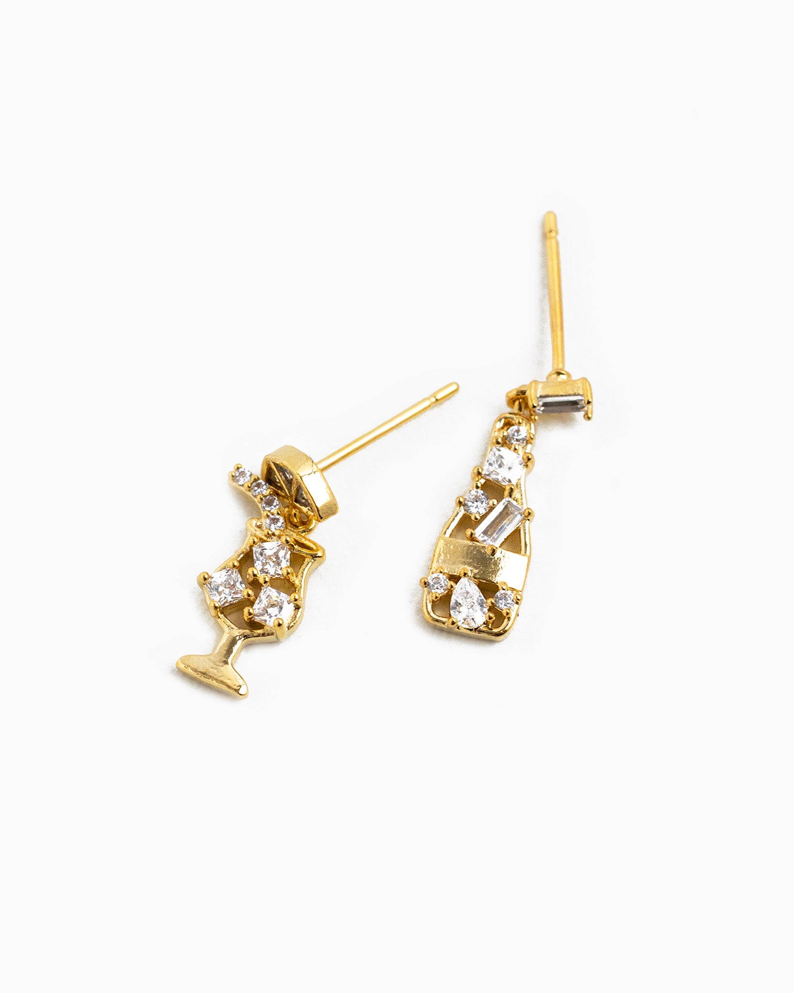 Multi Pave Cocktail Drop Earrings