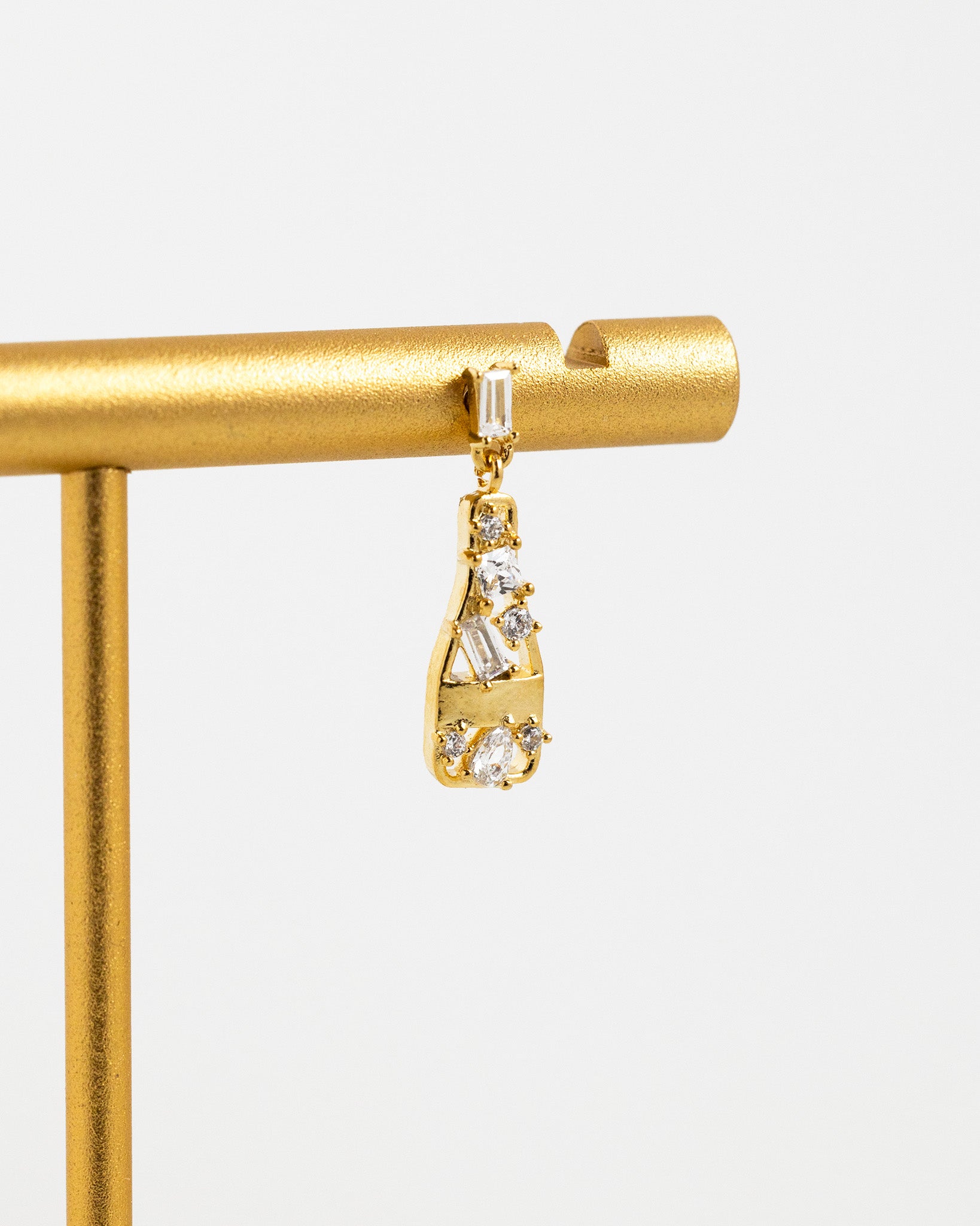 Multi Pave Champagne Drop Earrings